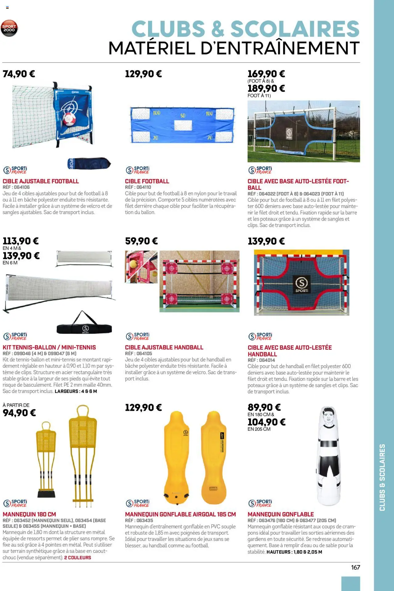{H1} | Page: 167 | Produits: Sac, Cibles, Poignées, Jeux