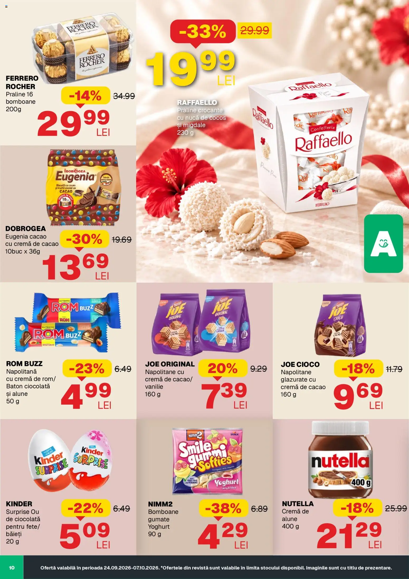 Noul catalog Annabella – valabil de la 24.09.2026 | Pagină: 10 | Produse: Praline, Ciocolată, Crema de cacao, Bomboane