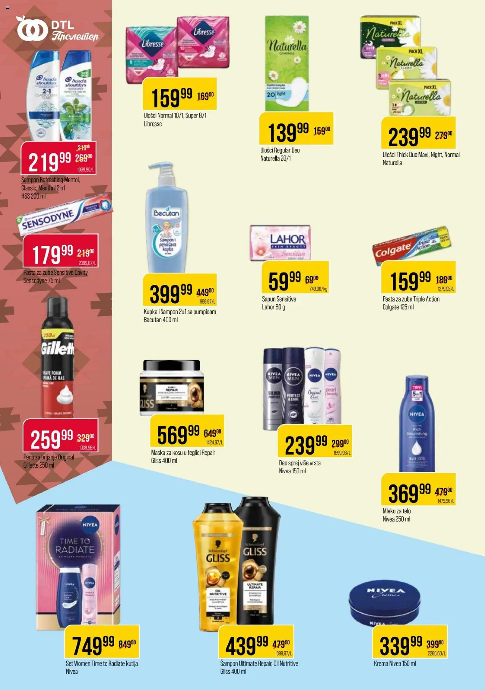 Metalac Proleter katalog - važi od 21.10.2026 | Strana: 10 | Proizvode: Colgate, Gillette, Kutija, Nivea
