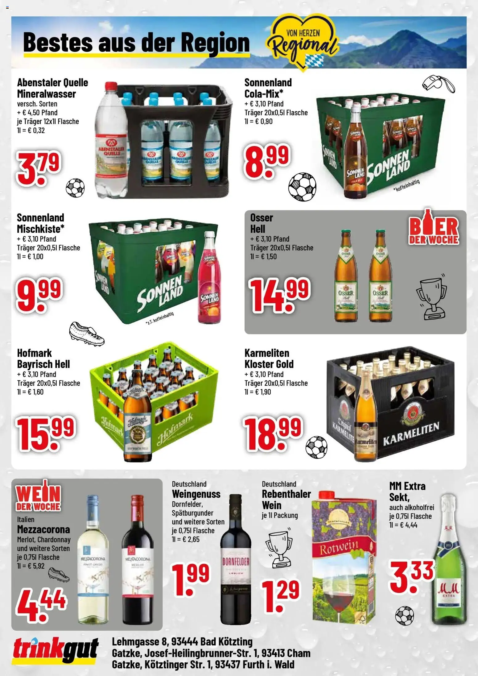 Trinkgut - trinkgut: Wochenangebote – gültig ab 28.06.2026 | Seite: 4 | Produkte: Rotwein, Bad, Mineralwasser, Wein