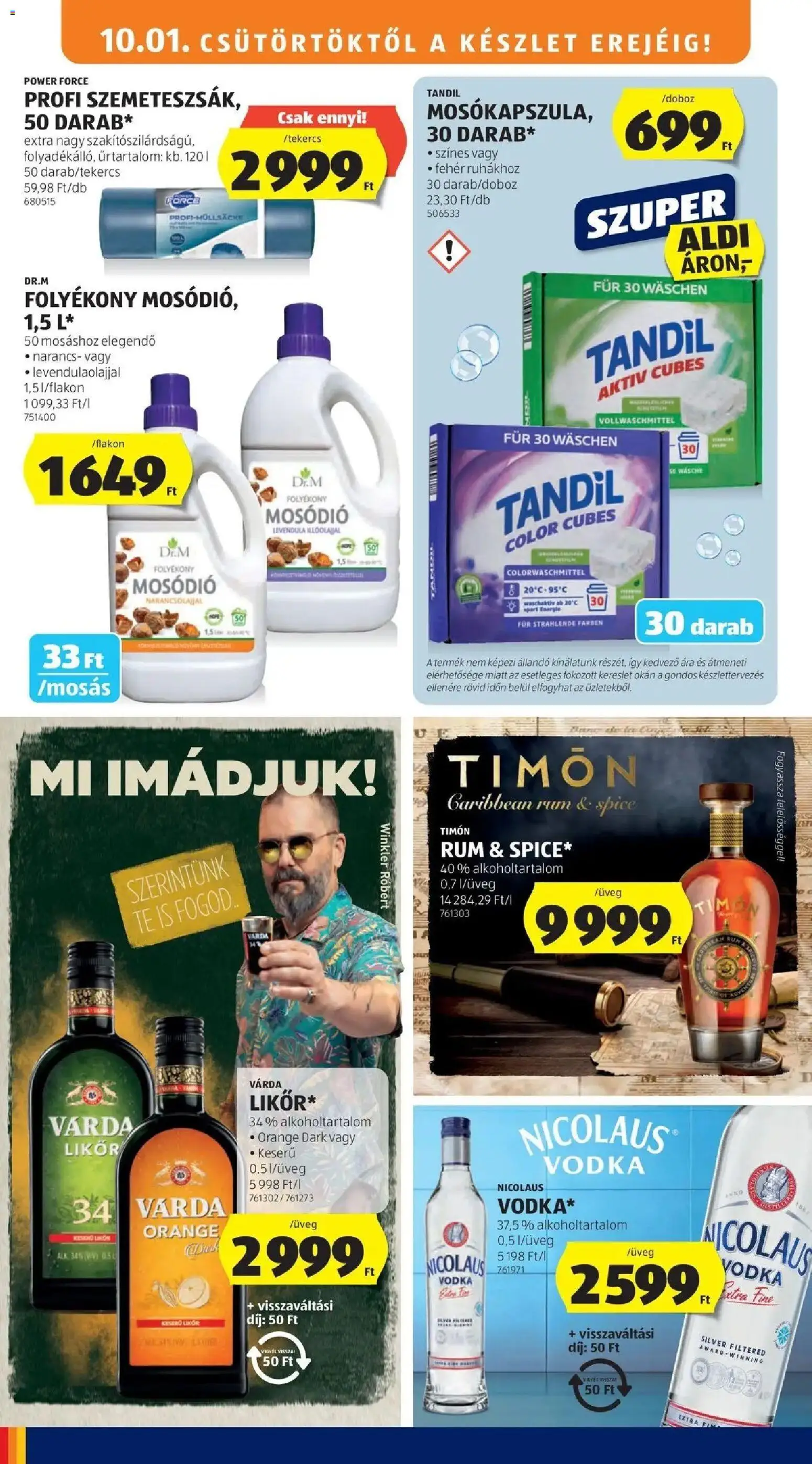 Aldi aktuális akciós újság - 2026.09.26. -tól/töl > akció, lapozható szórólap 🛍️ | Oldal: 14 | Termékek: Narancs, Likőr, Vodka, Levendula