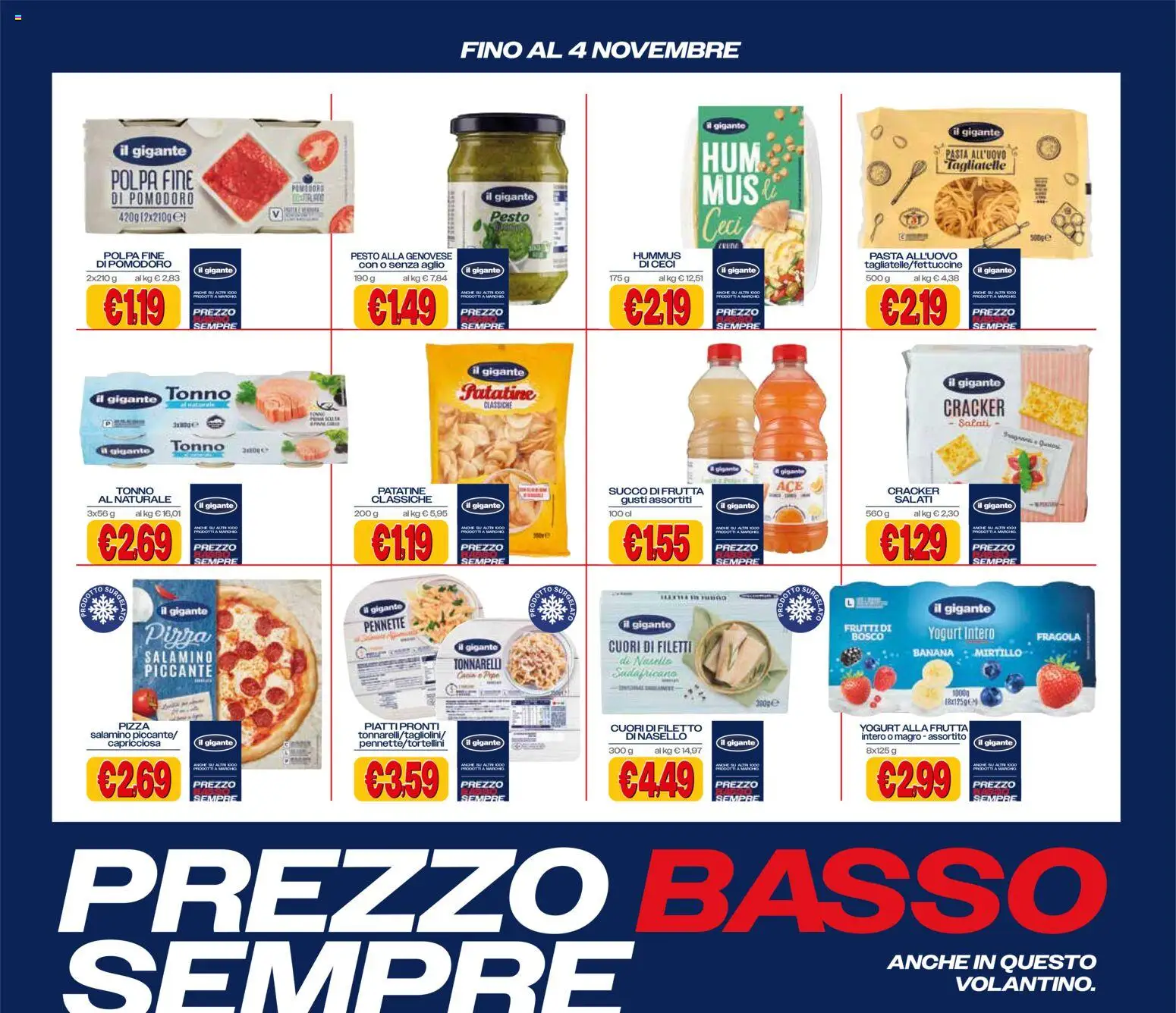 Volantino Il Gigante del 21/09/2026 | Pagina: 3 | Prodotti: Piatti, Filetto, Pasta, Tonno al naturale
