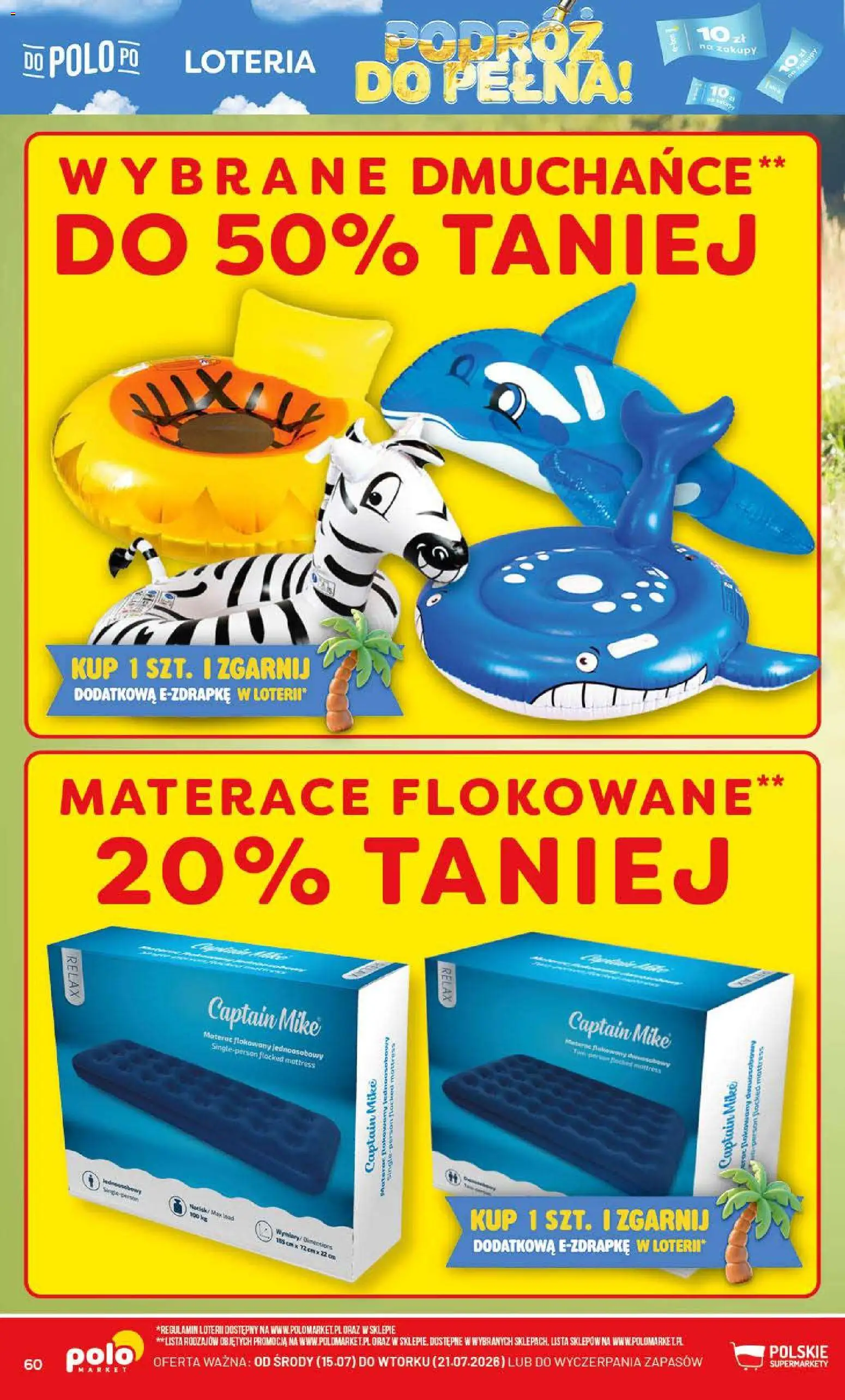 POLOmarket gazetka od 15.07.2026 | Strona: 60 | Produkty: Materac