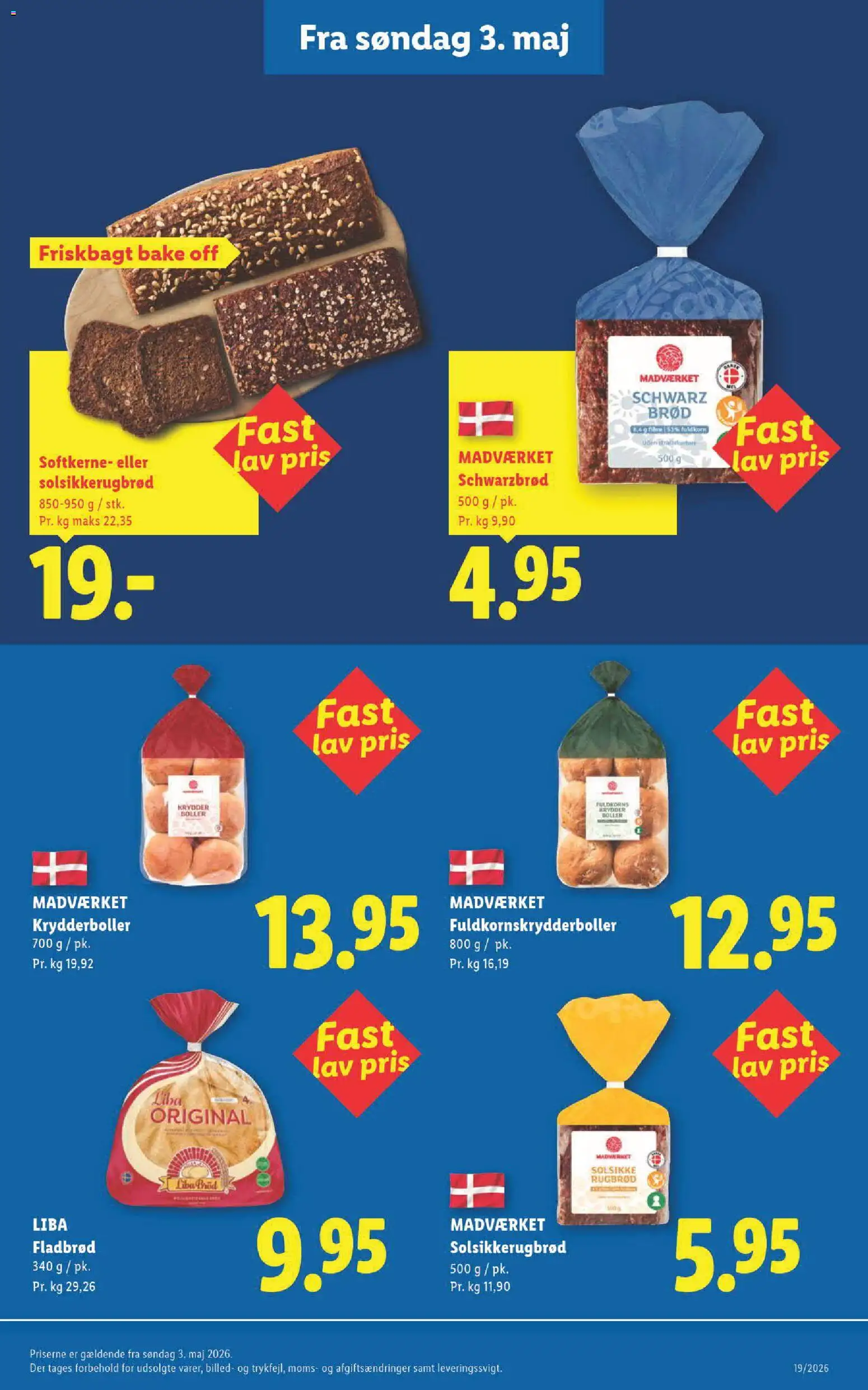 Lidl tilbudsavis – gyldig fra 13/09/2026 | Side: 47 | Produkter: Brød, Krydderboller, Rugbrød