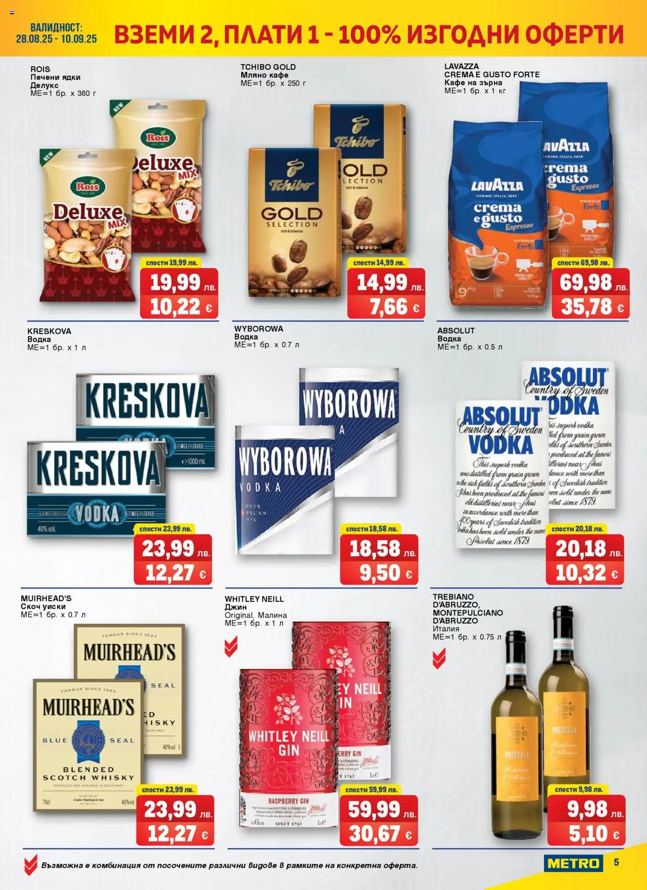 {H1} | Страница: 5 | Продукти: Ядки, Уиски, Кафе на зърна, Кафе