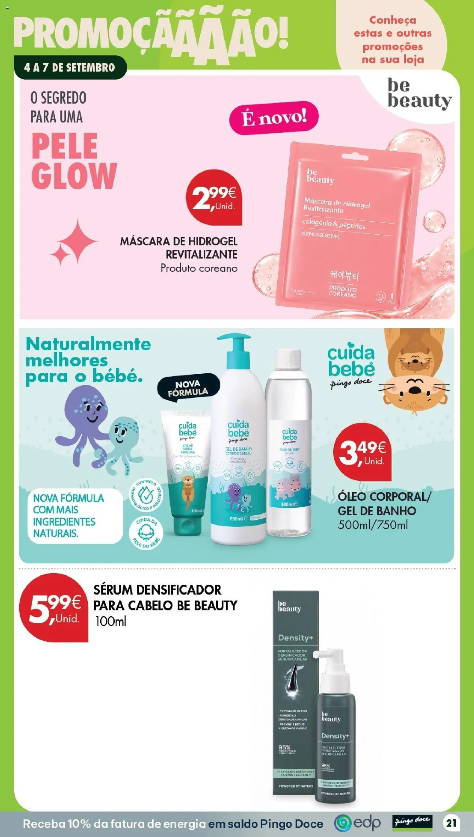 Pingo Doce Poupe este Fim de Semana │ válido de 04/09/2026 | Página: 21 | Produtos: Ingredientes, Sérum, Banho, Óleo