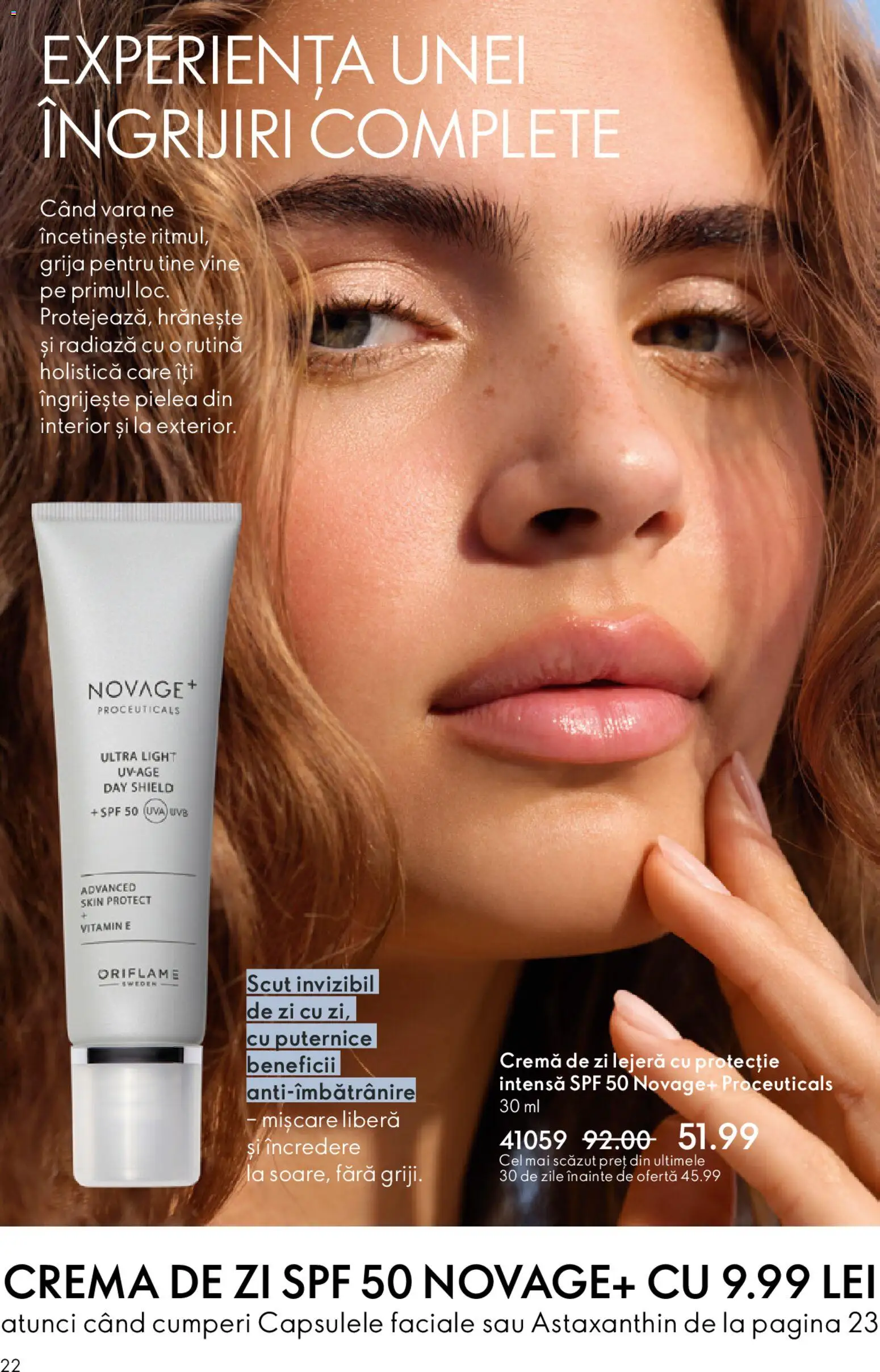 Noul catalog Oriflame – valabil de la 27.05.2026 | Pagină: 22 | Produse: Cremă de zi, Cremă