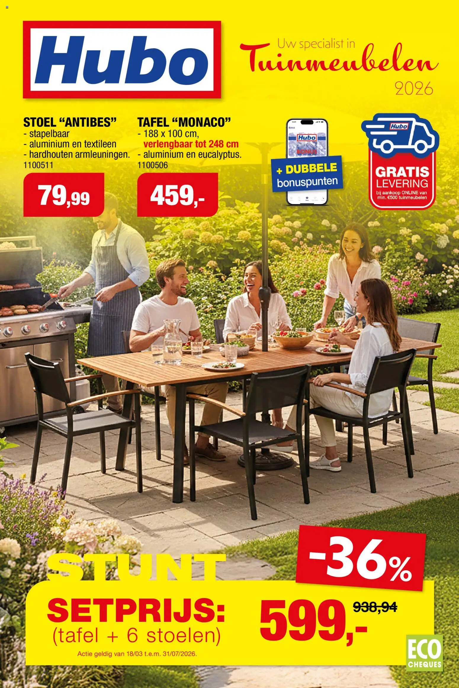 Hubo Tuinmeubelen special  vanaf 18/03/2026