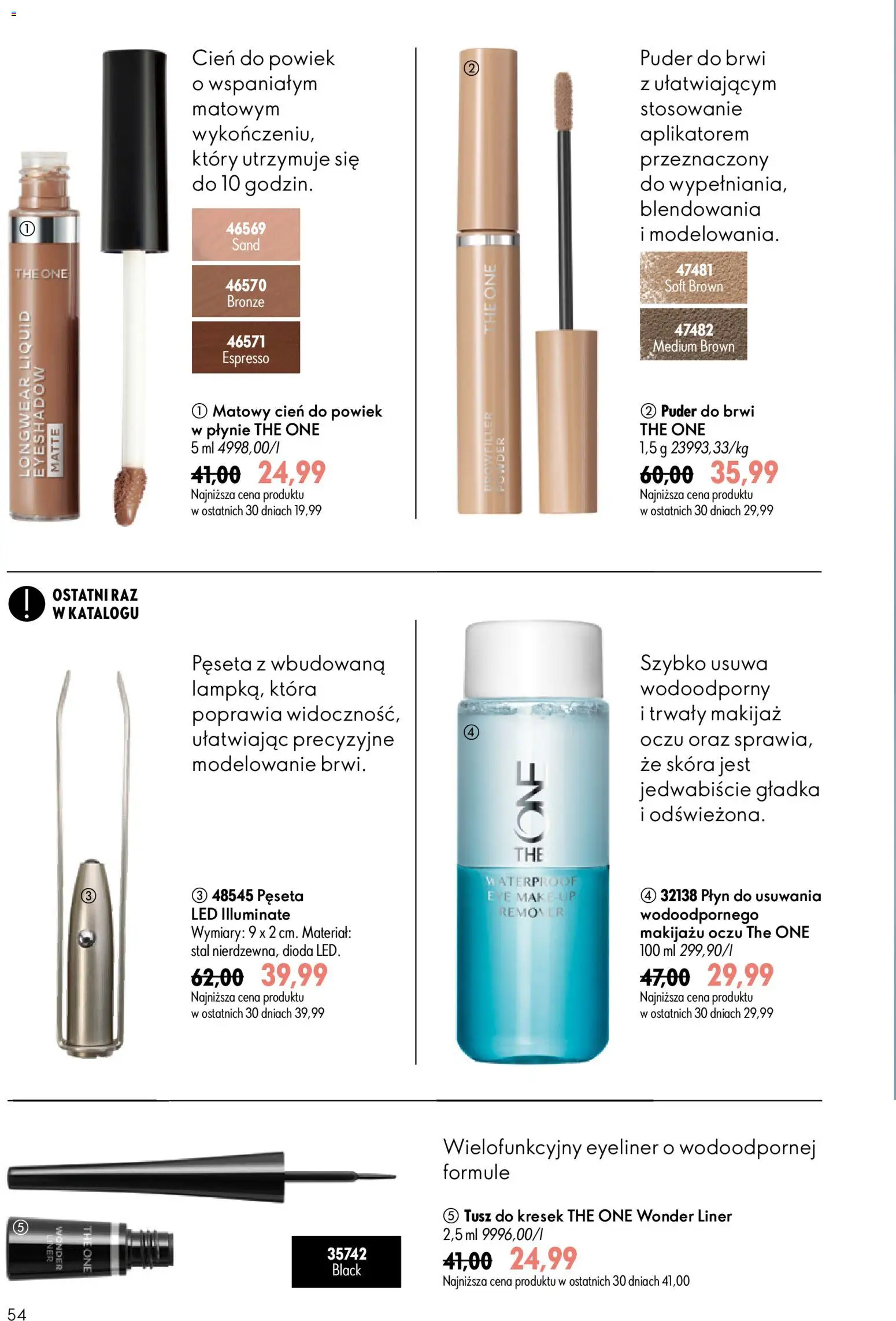 Oriflame Katalog 9 2026 od 17.06.2026 | Strona: 54 | Produkty: Makijaż, Puder, Eyeliner