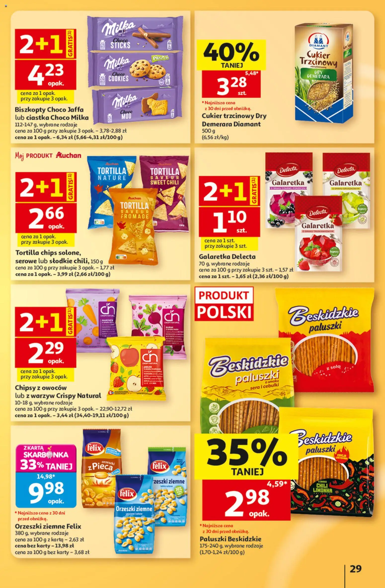 Auchan gazetka od 13.08.2026 | Strona: 29 | Produkty: Chili, Karta, Galaretka, Ciastka