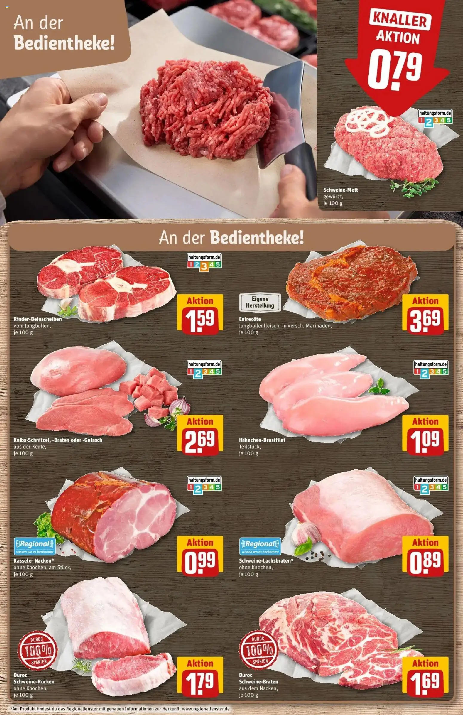 REWE Prospekt ab 21.09.2026 zum Blättern » Angebote | Seite: 14 | Produkte: Entrecote, Gulasch, Schweinerucken