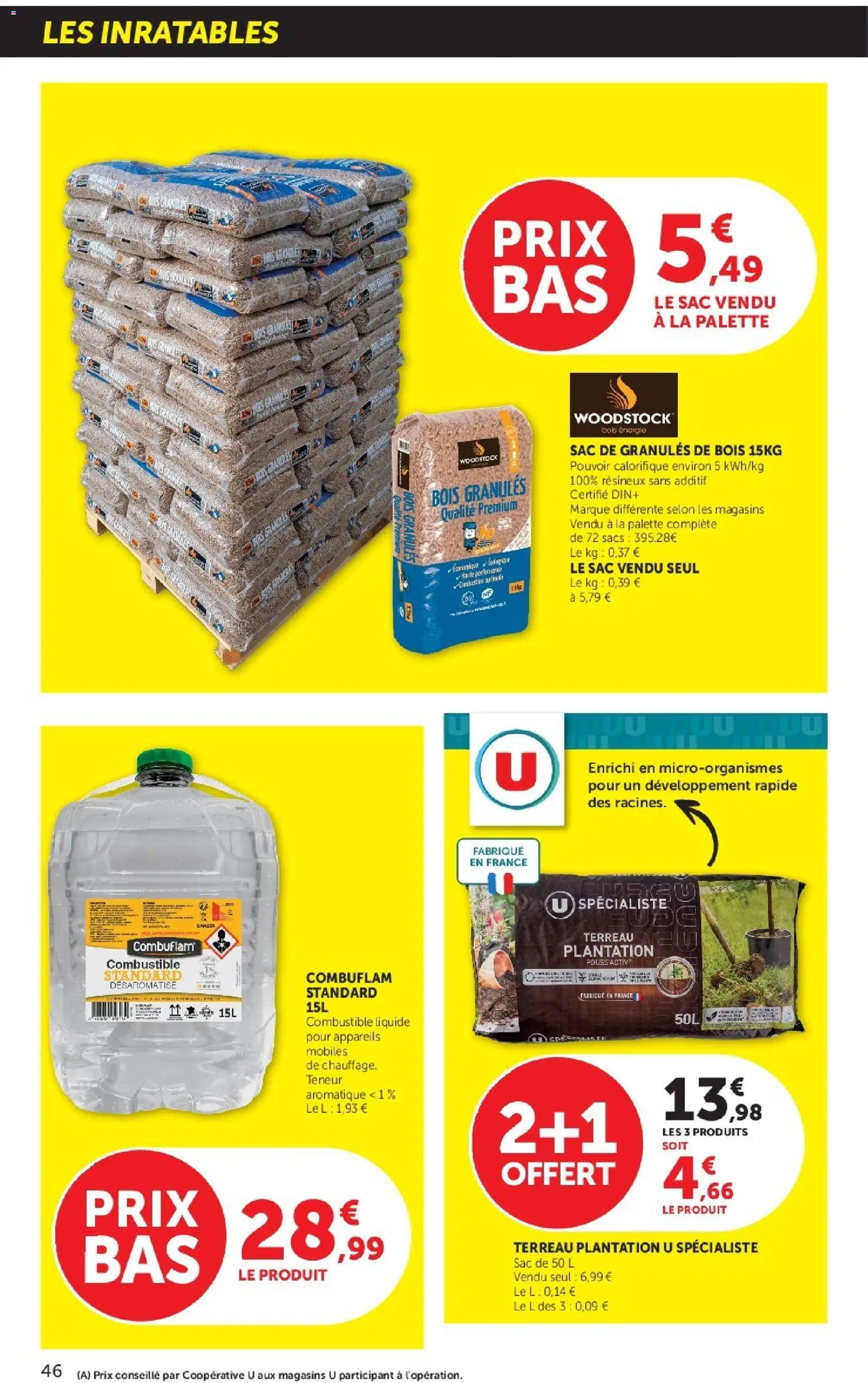 {H1} | Page: 46 | Produits: Sac, Combustible, Granules de bois, Terreau