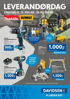Davidsen - Leverandørdag Makita-Dewalt Skive gyldig fra 13.05.2026