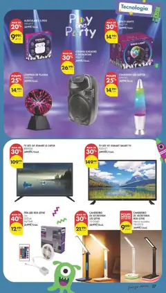 Pré-visualização Pingo Doce Regresso às Aulas 2026 Hipers válido de 04/08/2026 | Página: 27 | Produtos: Candeeiro, Tv led