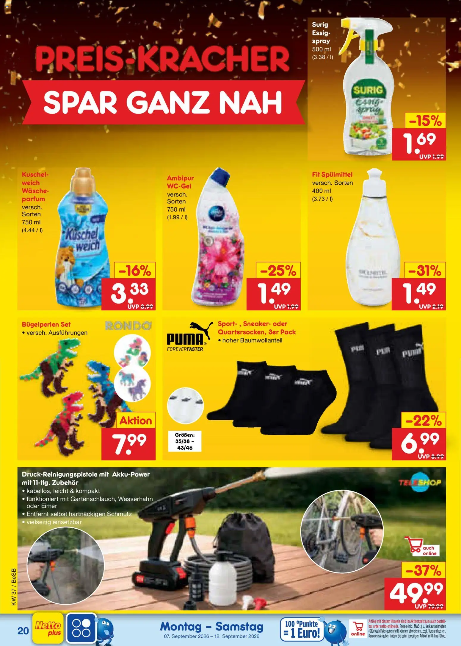 Netto Marken-Discount Prospekt – gültig ab 07.09.2026 | Seite: 28 | Produkte: Essig, Parfüm