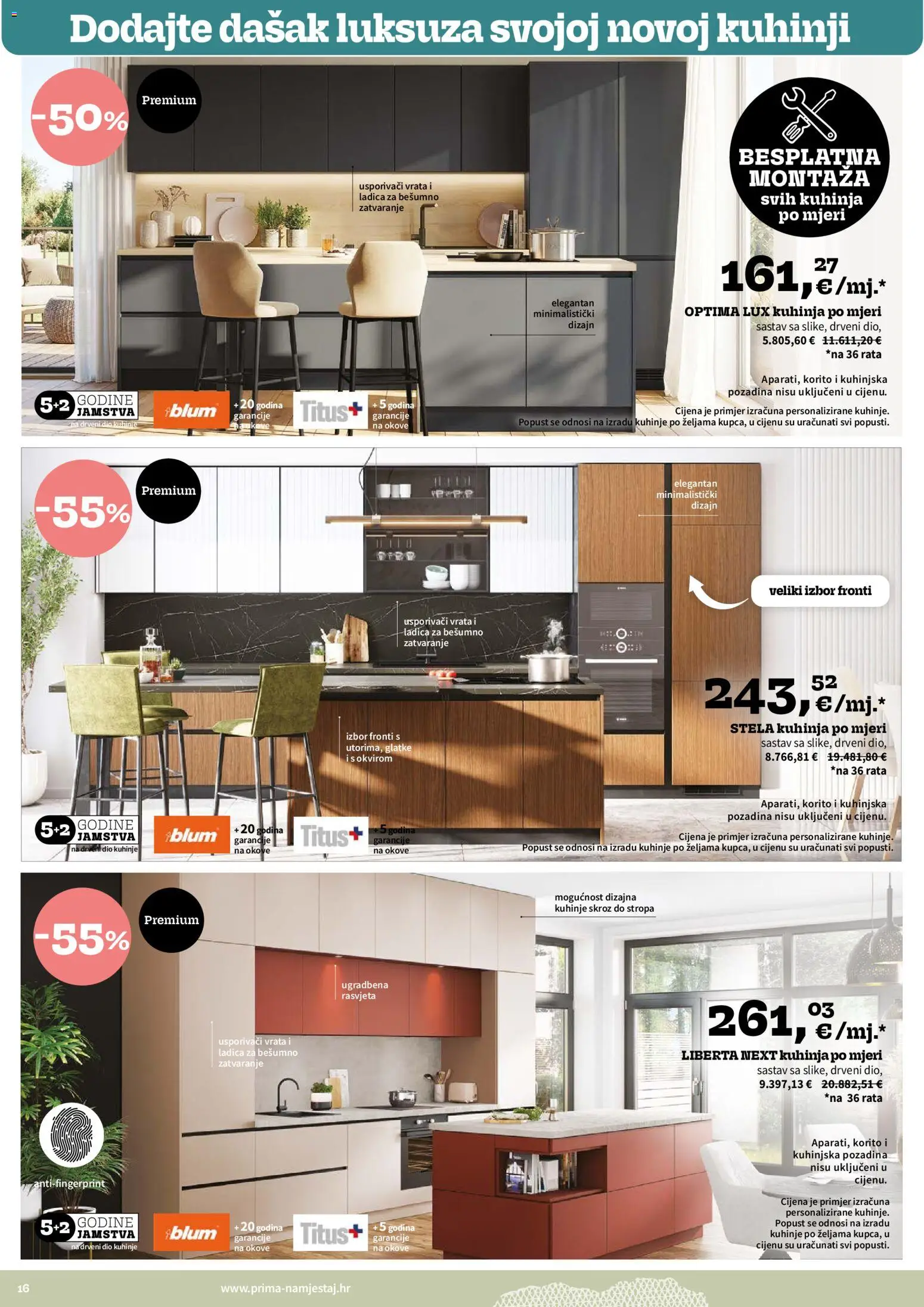 Prima katalog | vrijedi od 01.09.2026 | Stranica: 16 | Proizvodi: Vrata, Rasvjeta, Kuhinja