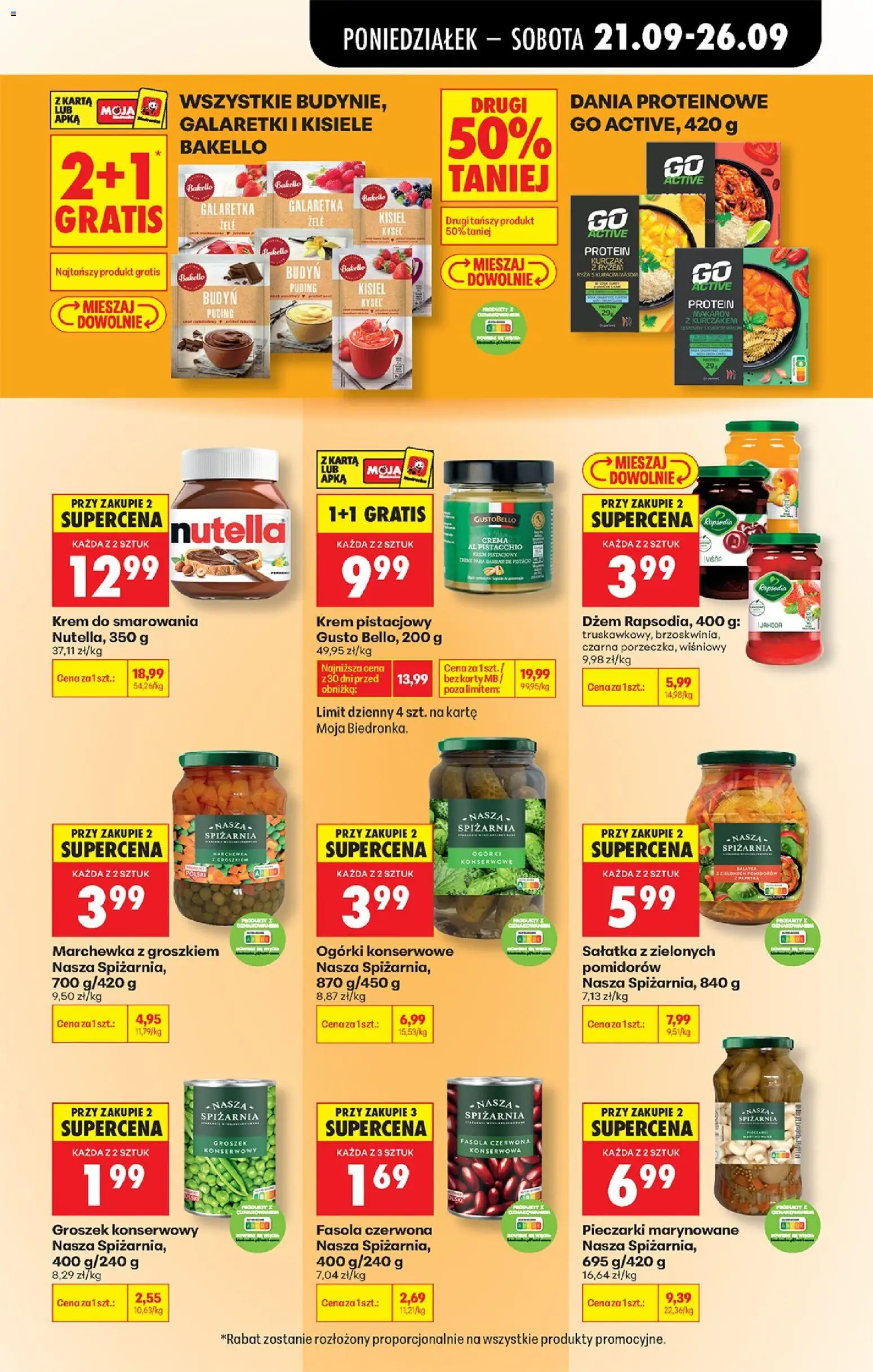Biedronka Polsko leták od 21.09.2026 | Strana: 79 | Produkty: Džem, Krém, Puding, Crema