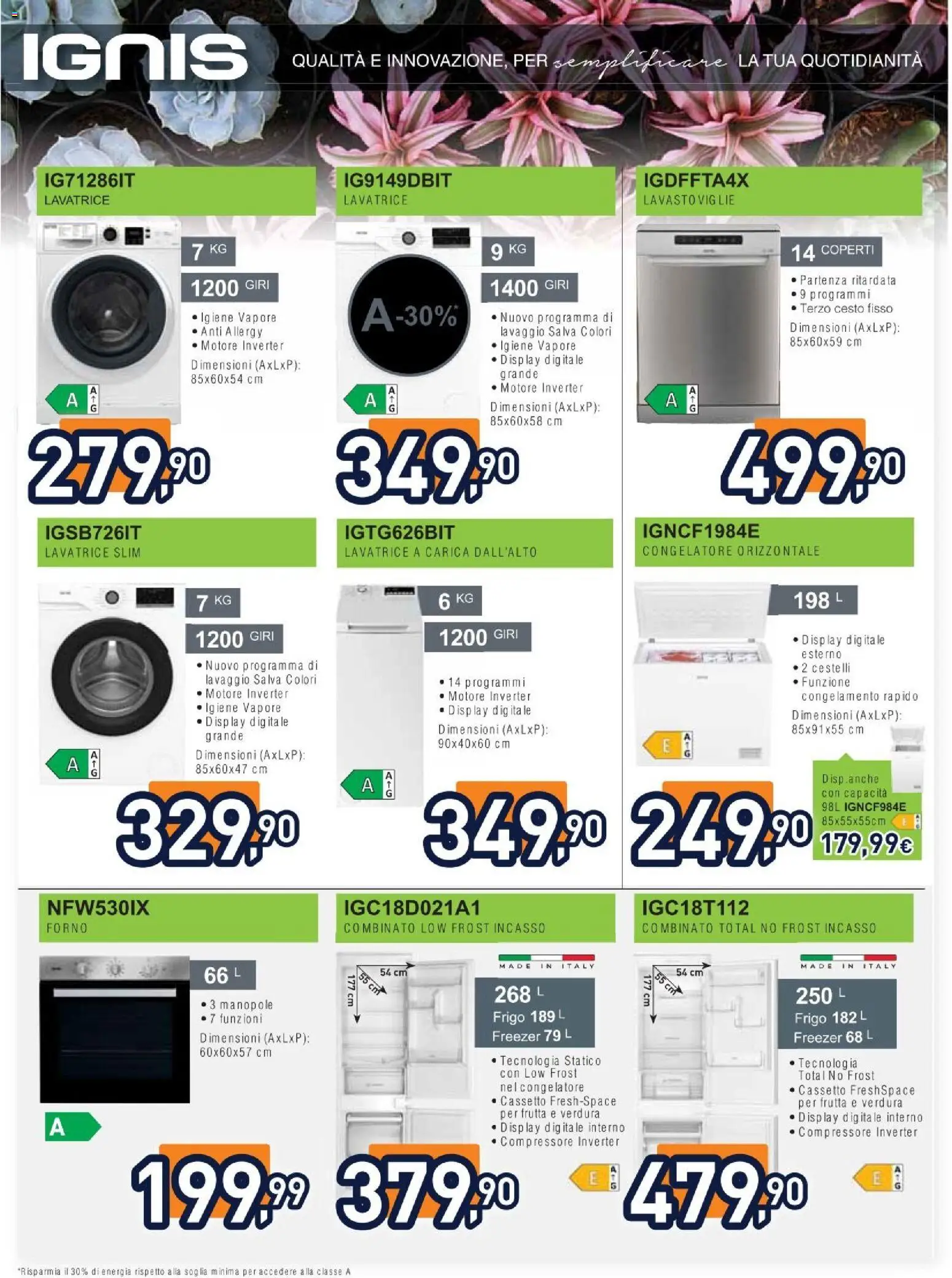Volantino Unieuro del 27/07/2026 | Pagina: 28 | Prodotti: Compressore, Freezer, Lavatrice, Forno