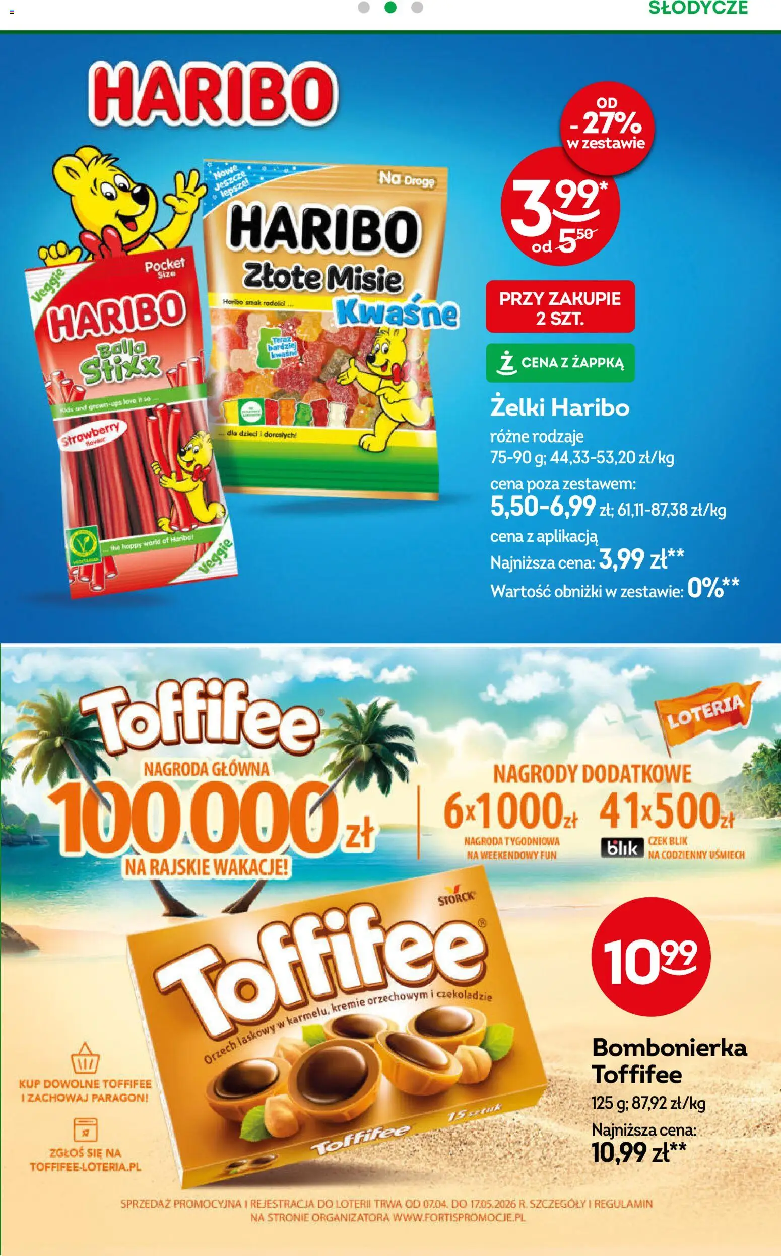Żabka gazetka od 08.04.2026 | Strona: 25 | Produkty: Żelki haribo, Słodycze, Bombonierka, Żelki