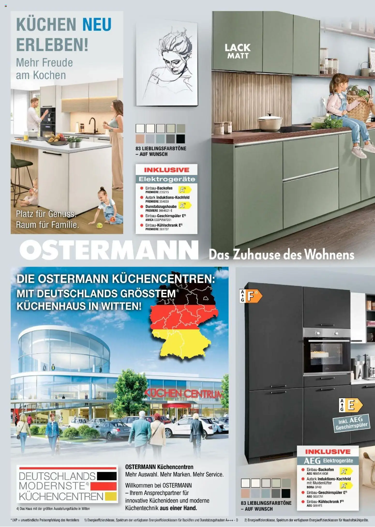 Ostermann - Küchen neu erleben! – gültig ab 23.07.2026 | Seite: 2 | Produkte: AEG, Geschirrspüler, Backofen, Kuchen