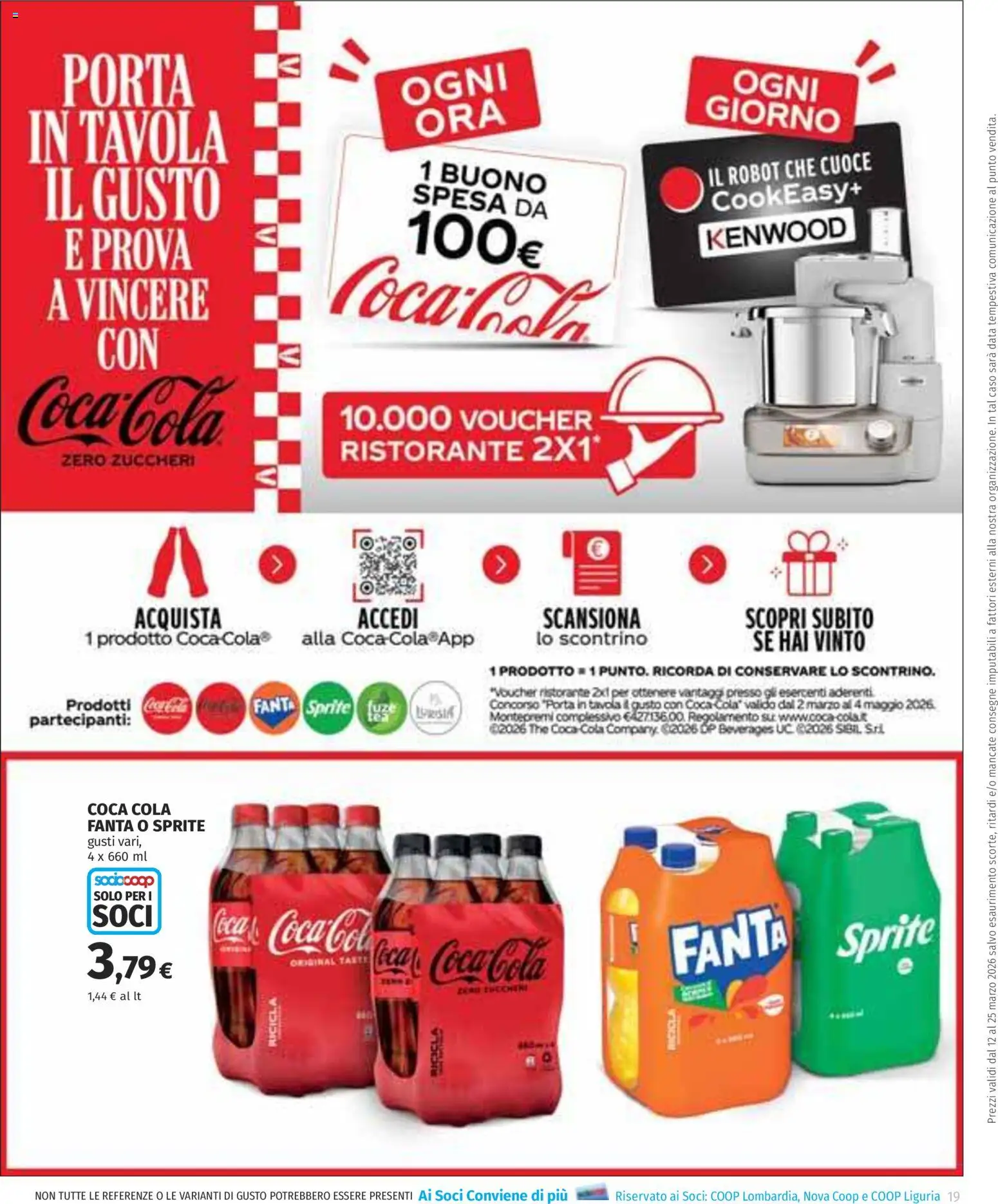 Volantino COOP del 12.03.2026 | Pagina: 19 | Prodotti: The, Fanta, Robot, Coca Cola