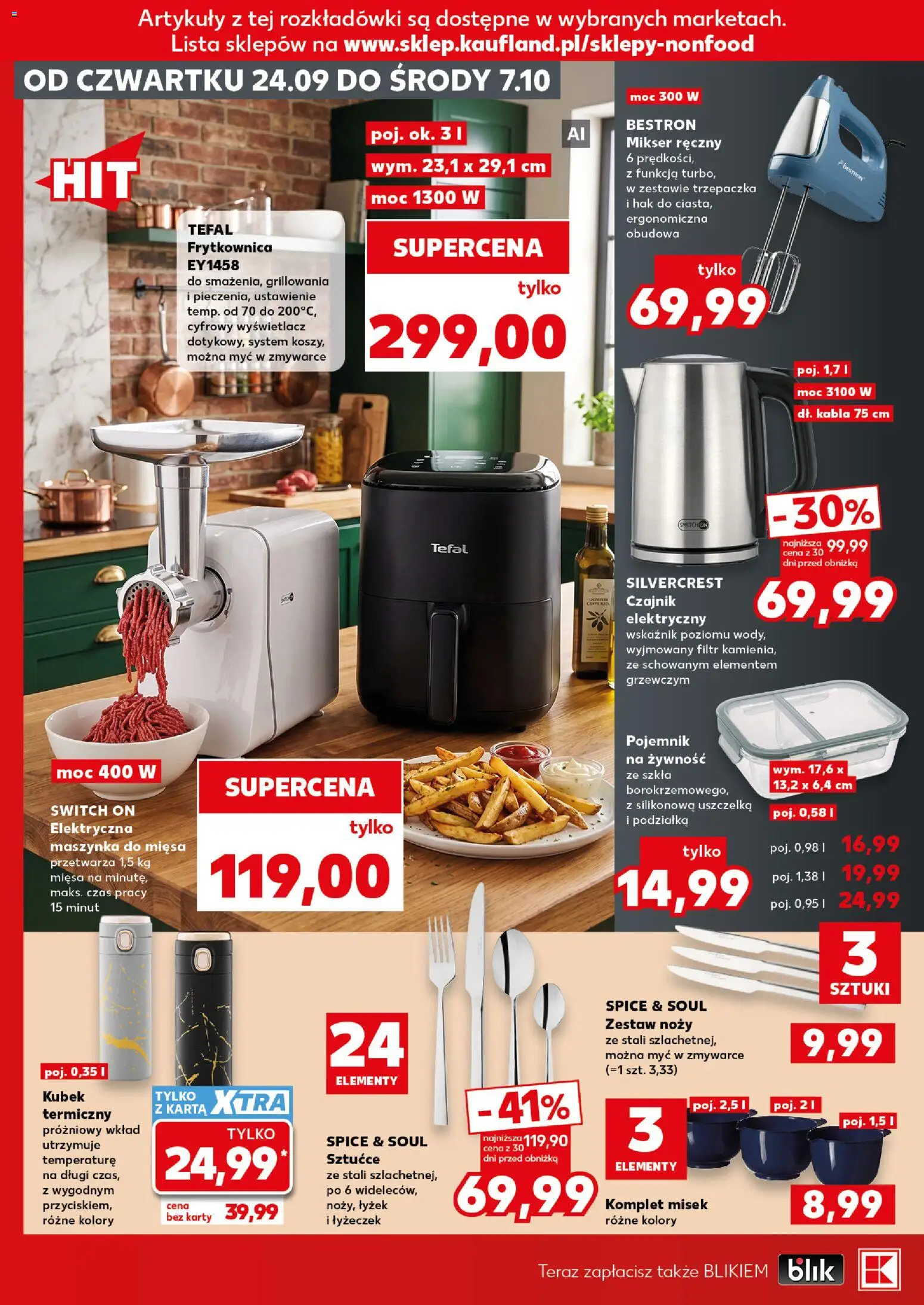Kaufland Polsko leták - Złap okazje od 24.09.2026 | Strana: 8 | Produkty: Switch On, Tefal, Karty