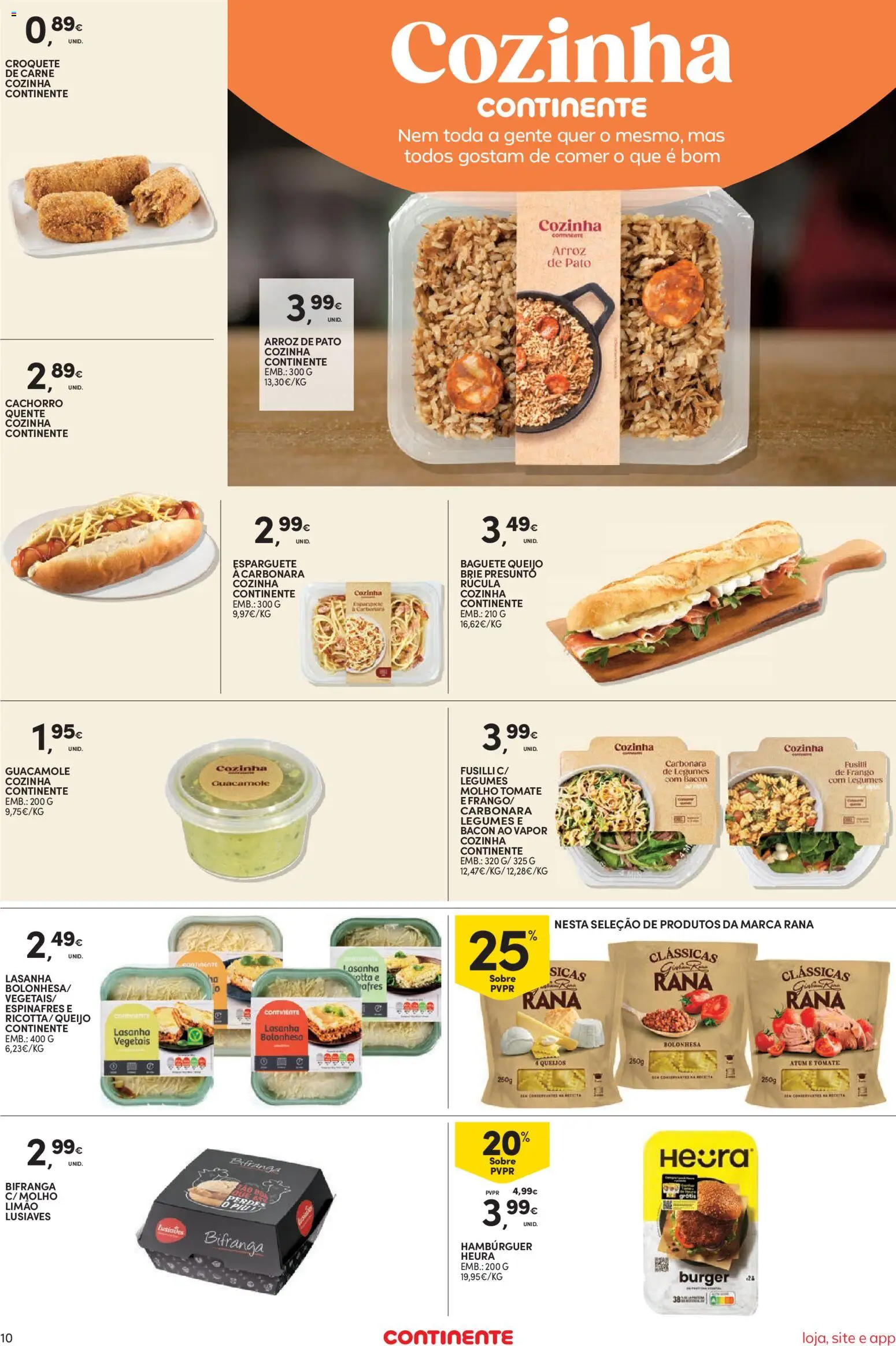 Continente Semanal Continente Bom Dia │ válido de 23/06/2026 | Página: 12 | Produtos: Frango, Hambúrguer, Rúcula, Presunto