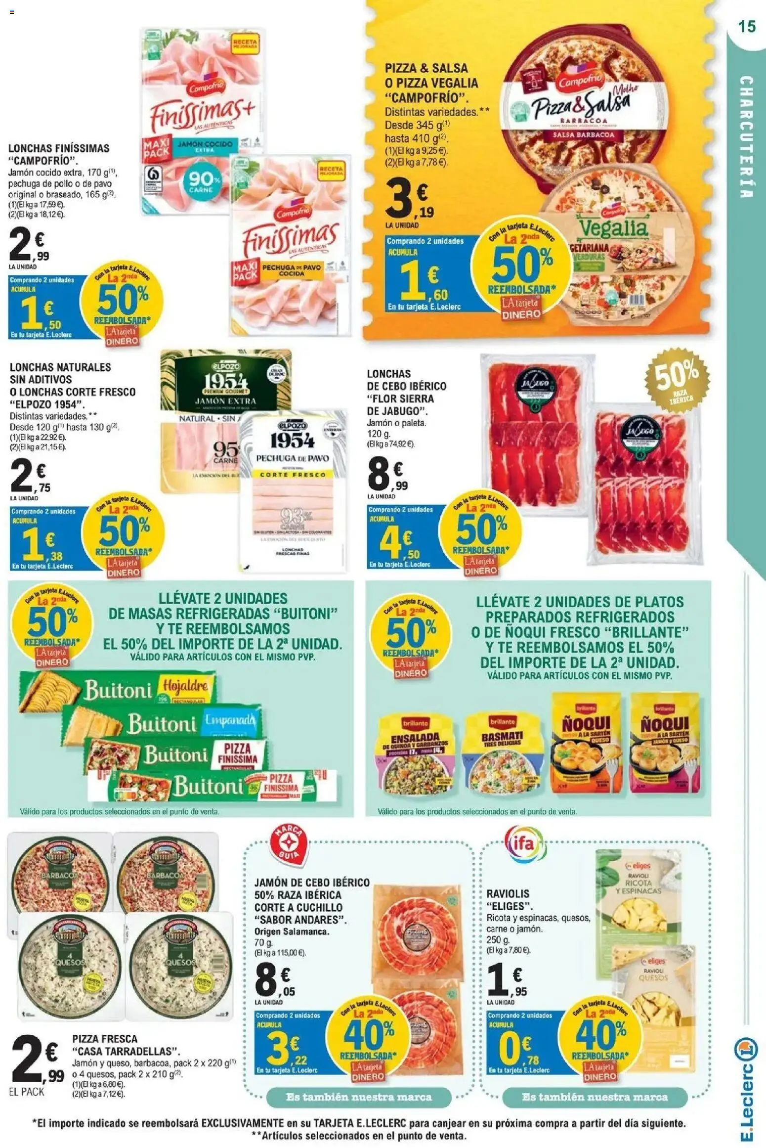 E.Leclerc Megames 2 07/10/2026 - 18/10/2026 | Página: 15 | Productos: Pizza, Ensalada, Barbacoa, Carne