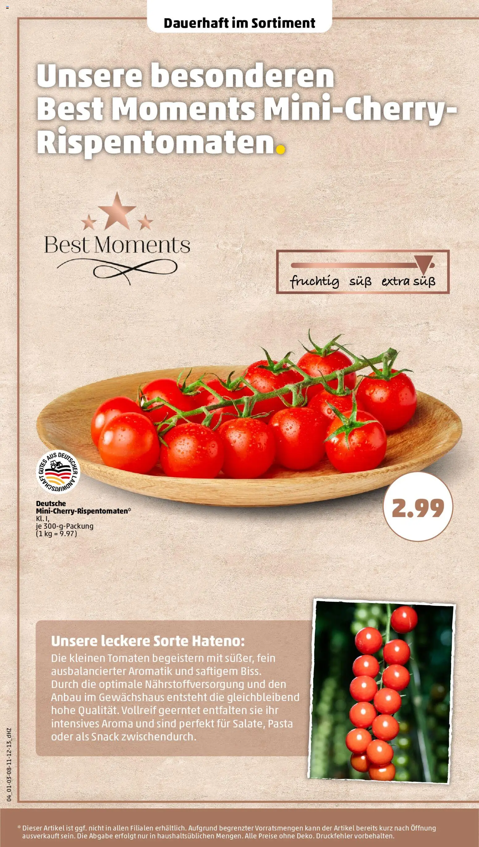 Penny Prospekt – gültig ab 17.08.2026 | Seite: 10 | Produkte: Tomaten, Pasta