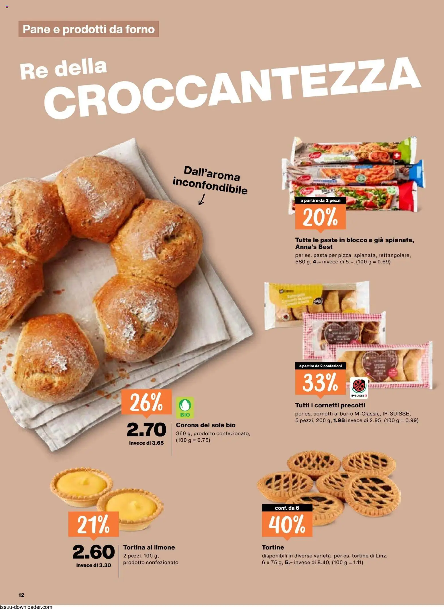 Migros aktionen IT – gültig ab 04.06.2026 | Seite: 12 | Produkte: Pane, Pizza, Pasta