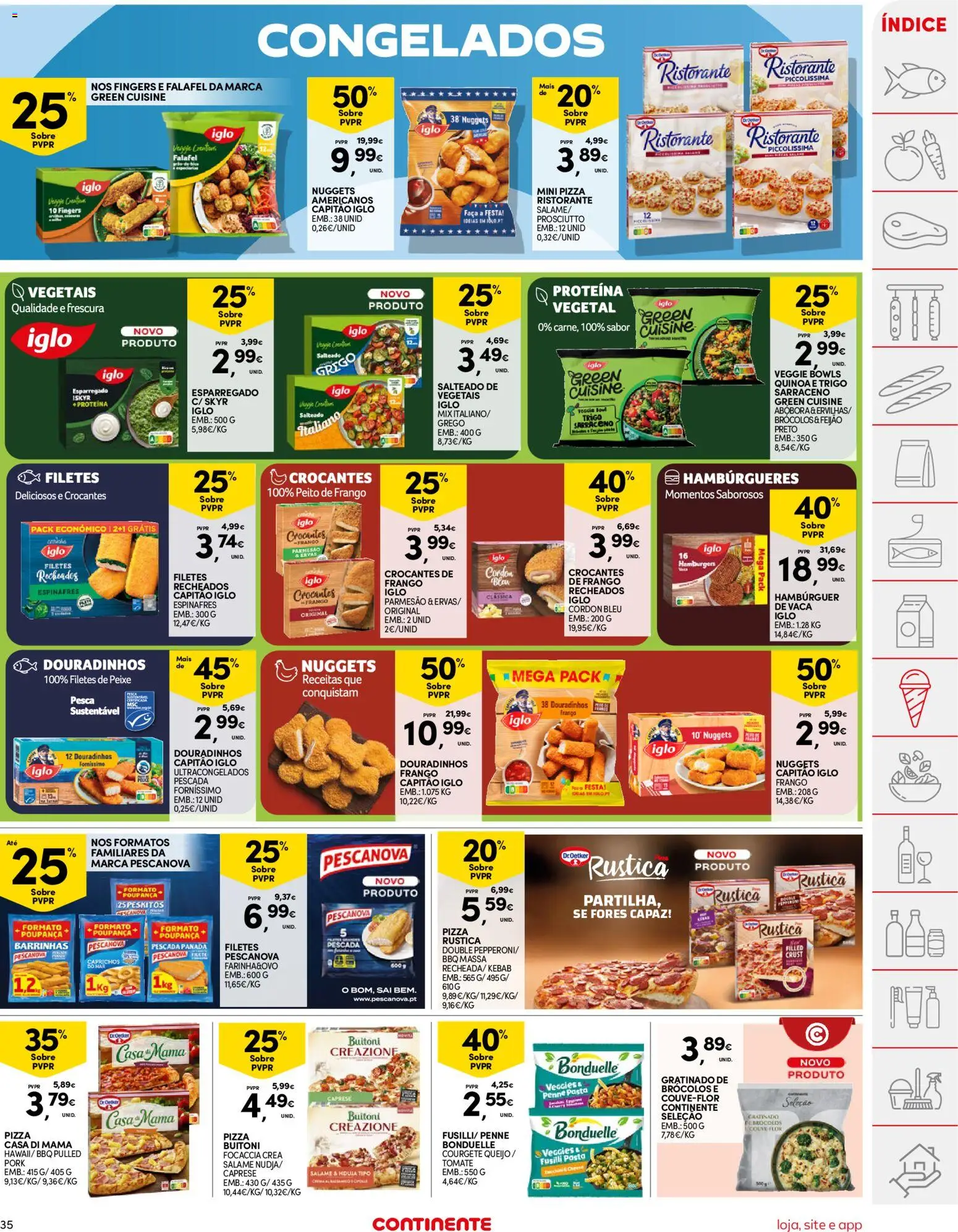 Continente folheto │ válido de 20/10/2026 | Página: 37 | Produtos: Espinafres, Peito de frango, Queijo, Couve