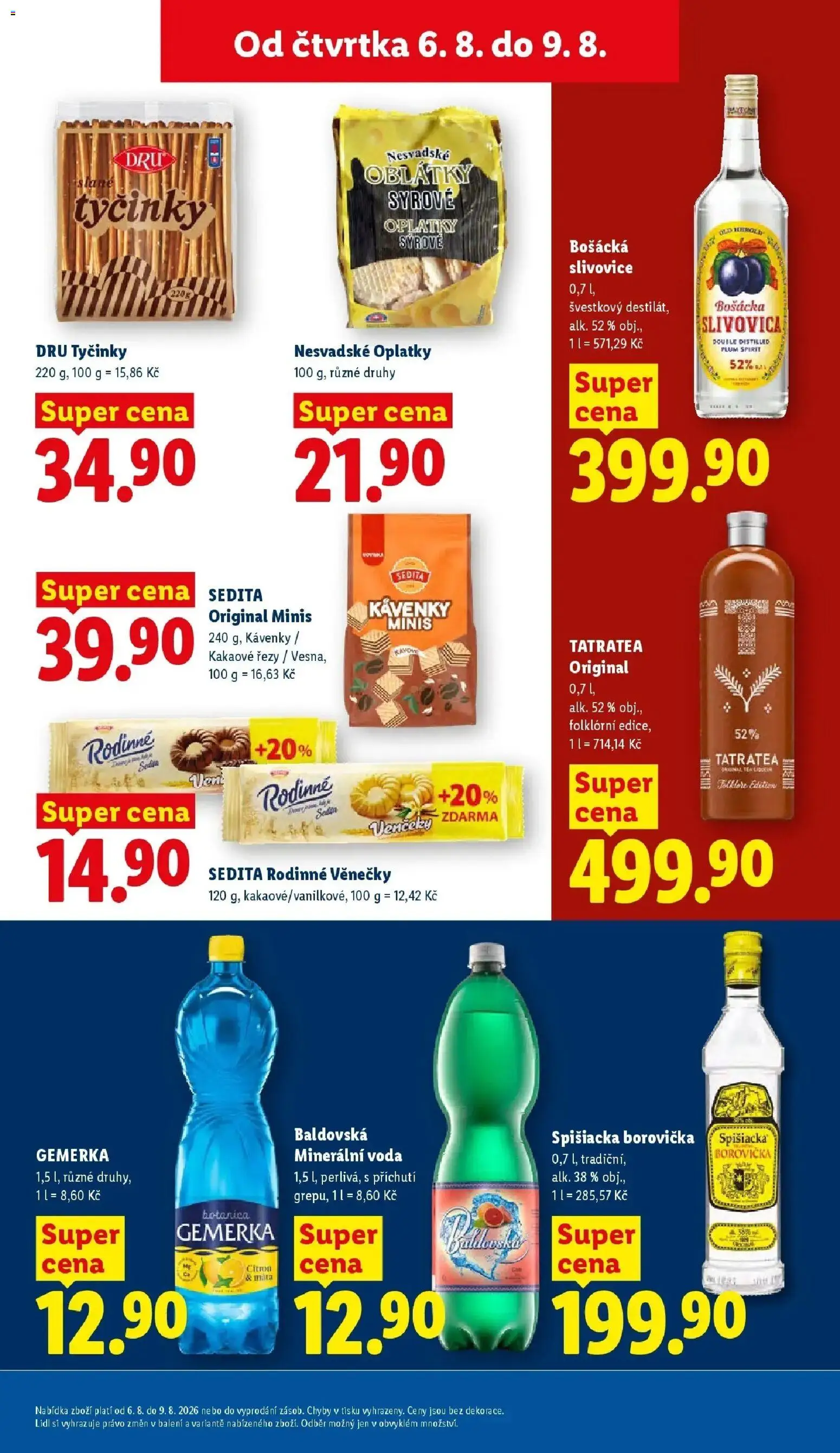 Lidl aktuální leták od 06.08.2026 | Strana: 19 | Produkty: Gemerka, Tyčinky, Věnečky, Citron