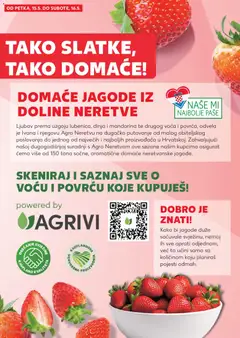 DOMAĆE JAGODE IZ DOLINE NERETVE, Sočne, aromatične domaće neretvanske jagode. - Pregled kataloga iz trgovine Kaufland, vrijedi od 13.05.2026 | Stranica: 12