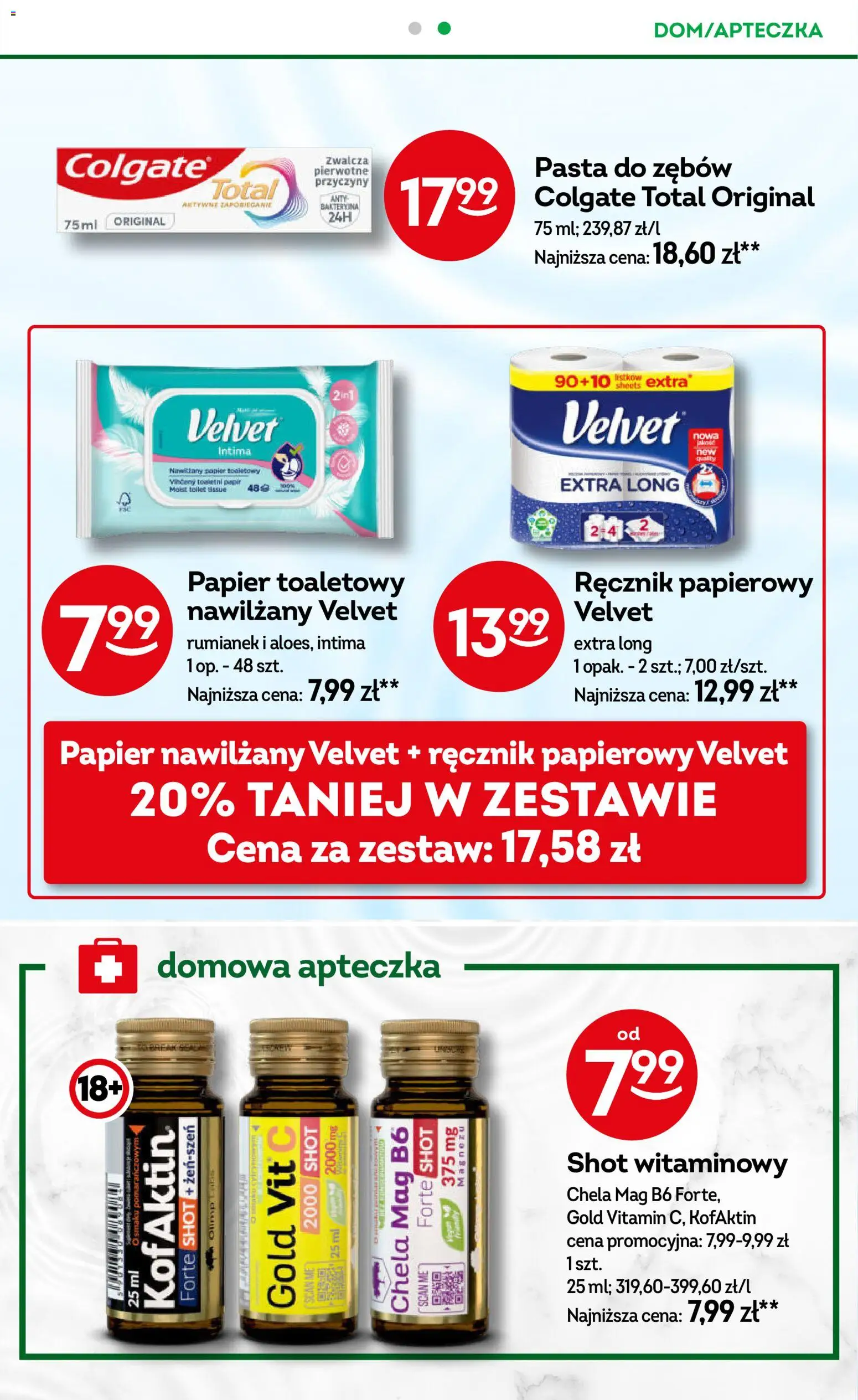 Żabka gazetka od 20.05.2026 | Strona: 95 | Produkty: Papier toaletowy, Pasta do zębów, Ręcznik papierowy