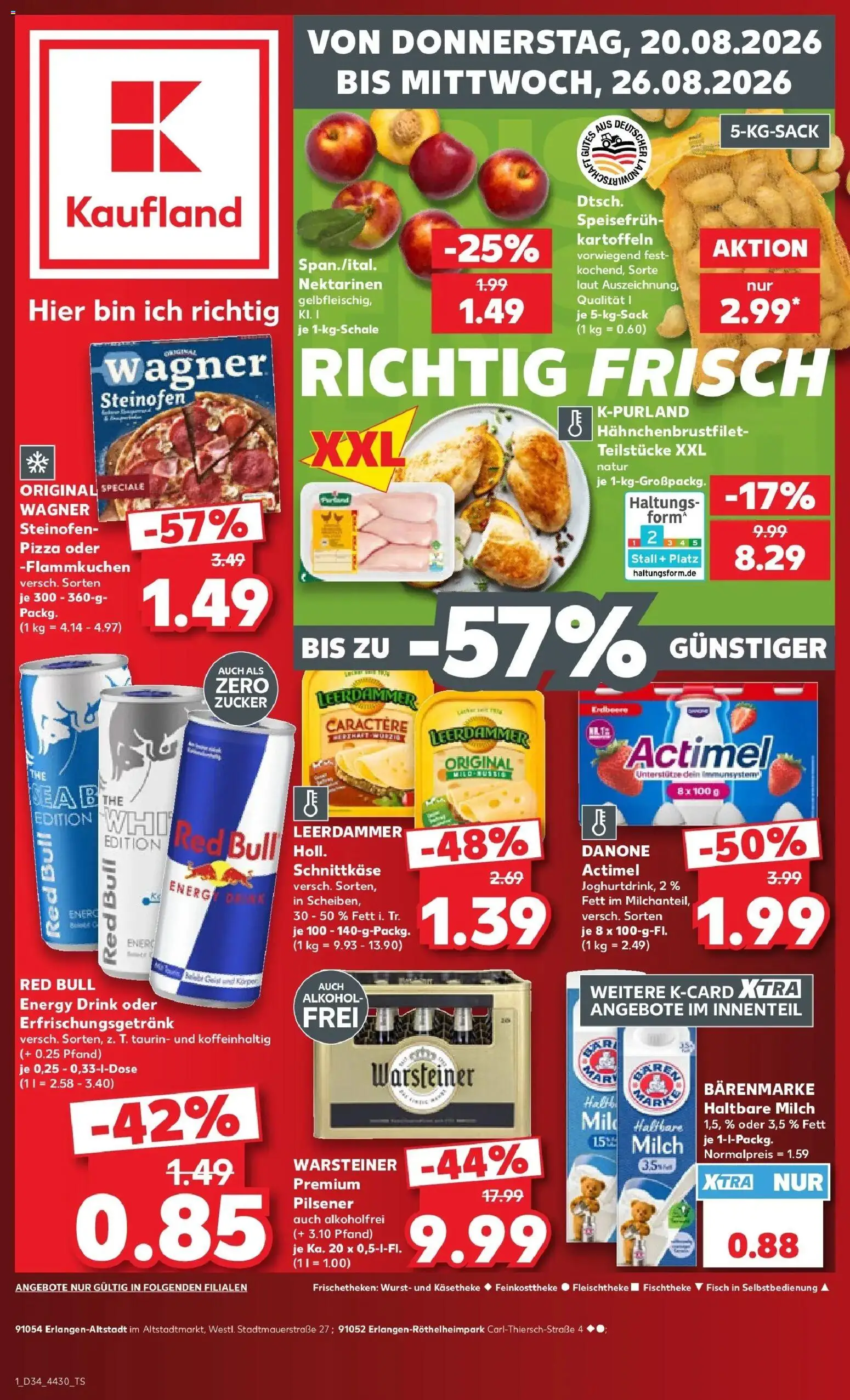 Prospekt Kaufland ab 17.08.2026 » Angebote Online zum Blättern | Seite: 12 | Produkte: Red bull, Milch, Alkohol, Zucker
