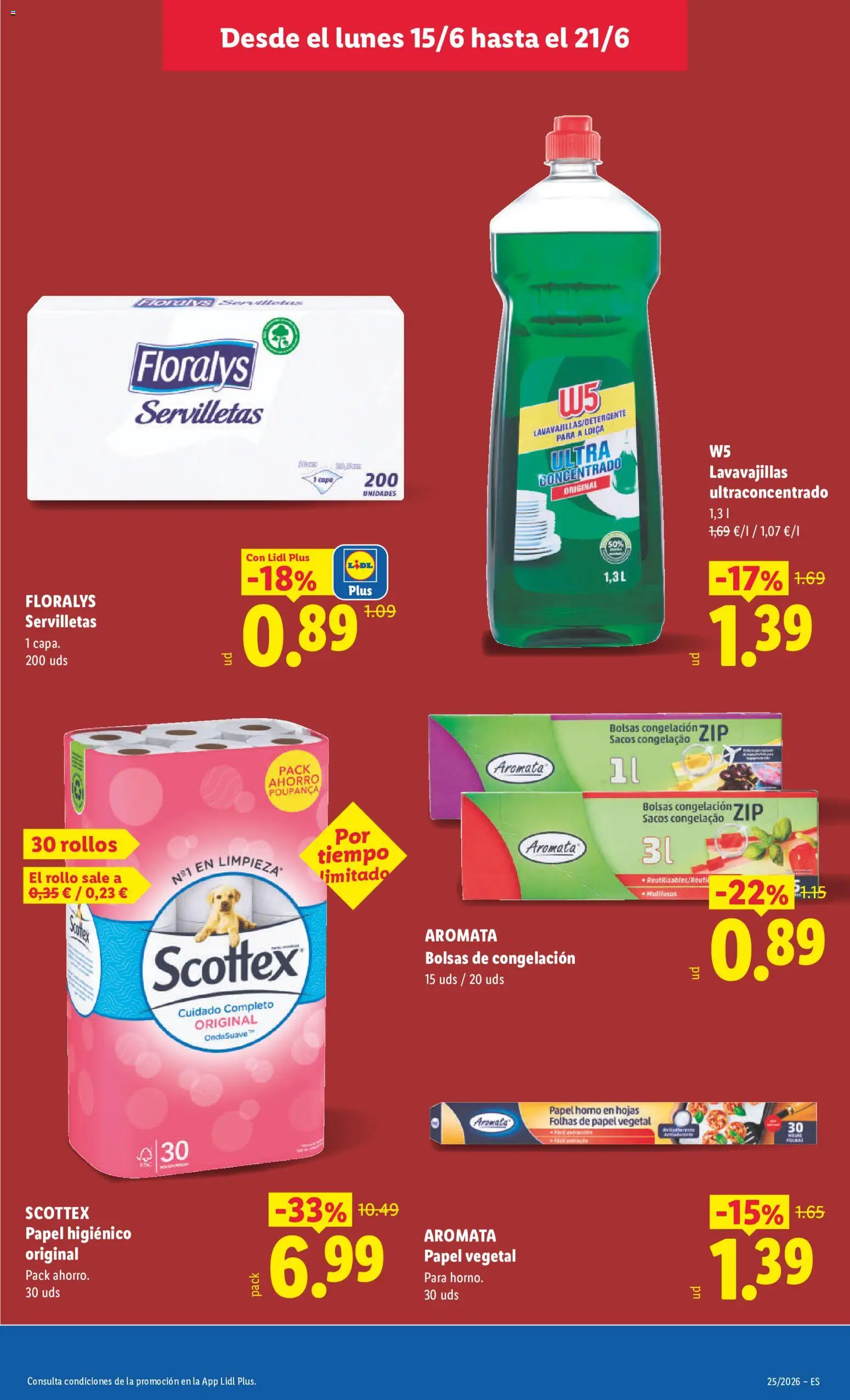 Lidl folleto │ válido desde el 15.06.2026 | Página: 27 | Productos: Papel higienico, Lavavajillas