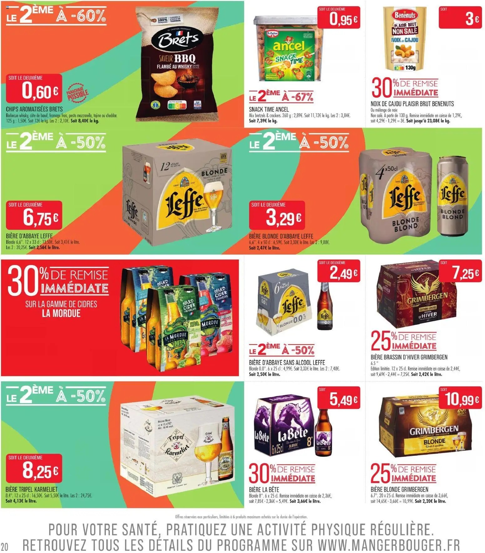 {H1} | Page: 20 | Produits: Alcool, Bière blonde, Huile, Chips