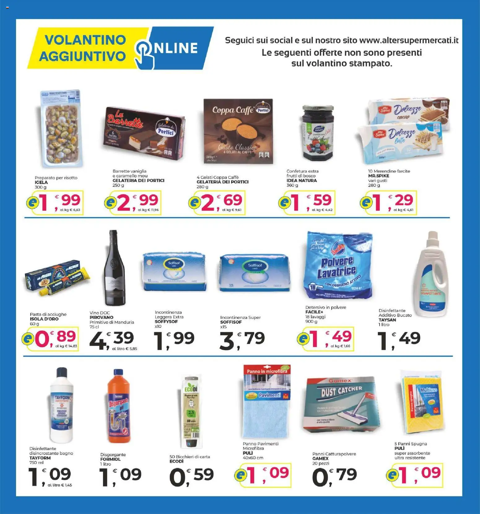 Volantino Alter Discount del 17/09/2026 | Pagina: 14 | Prodotti: Spugna, Frutti di bosco, Detersivo in polvere, Cacao