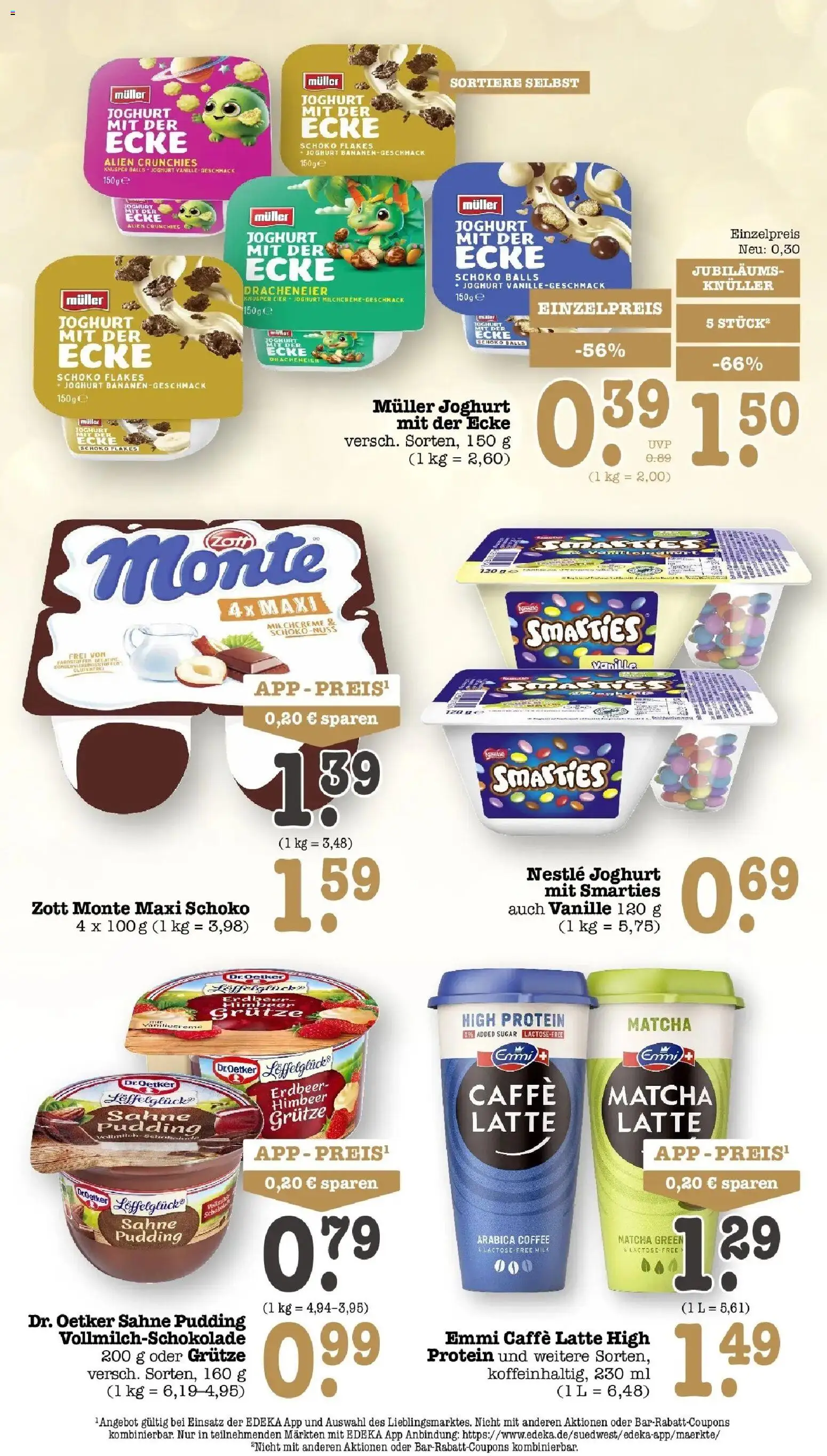 Edeka Prospekt Wörth Am Rhein (ab 21.09.2026) » Angebote Online | Seite: 26 | Produkte: Joghurt, Smarties, Pudding, Sahne