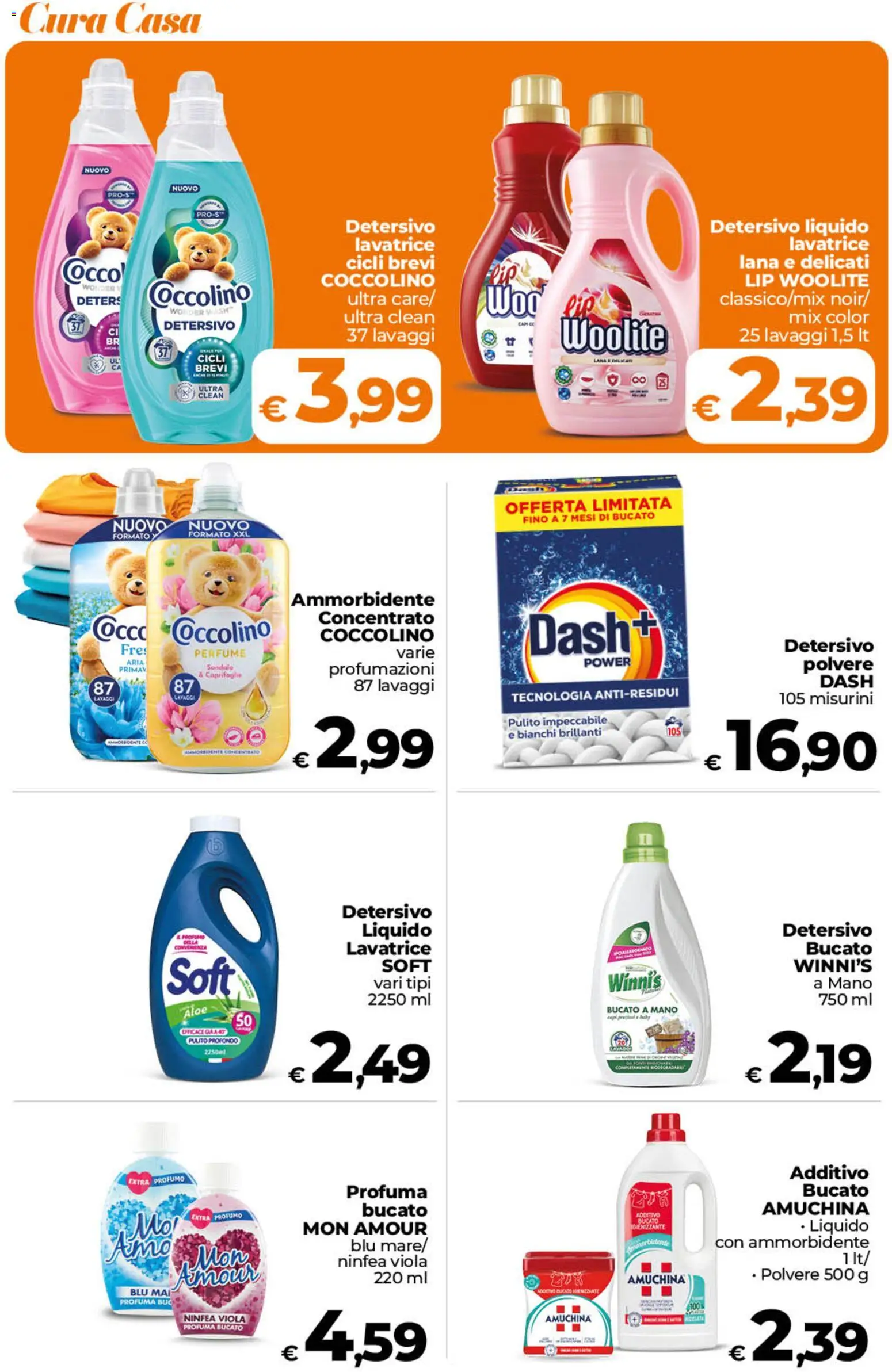 Volantino Ipercoop del 02/10/2026 | Pagina: 43 | Prodotti: Ammorbidente, Lavatrice, Cocco, Profumo