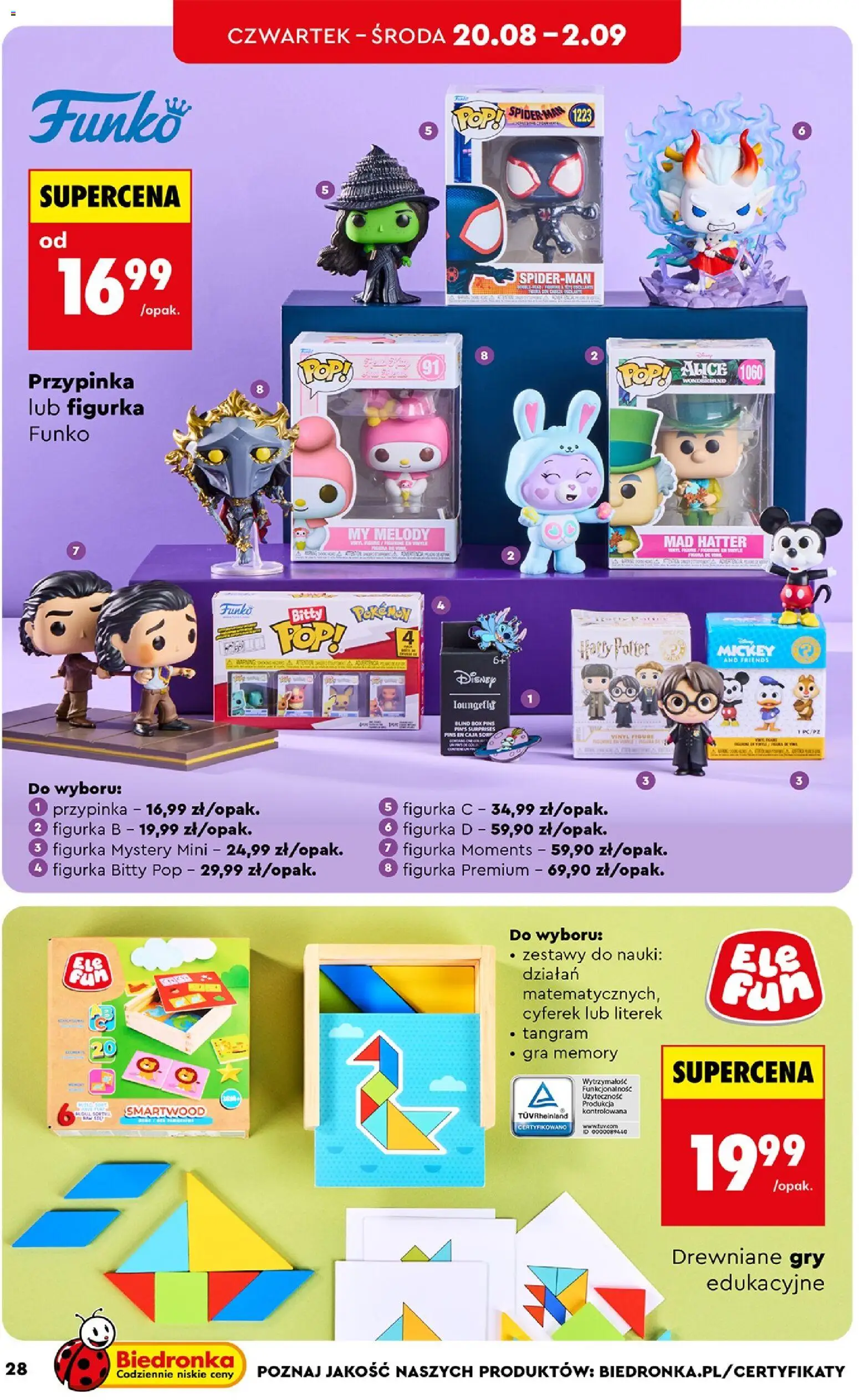 Biedronka gazetka - Hity i inspiracje od 17.08.2026 | Strona: 28 | Produkty: Gra, Gry