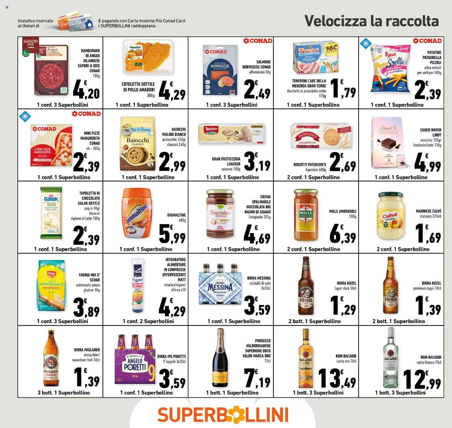 Volantino Conad del 21/10/2026 | Pagina: 20 | Prodotti: Prosciutto Cotto, Birra, Patatine, Sale