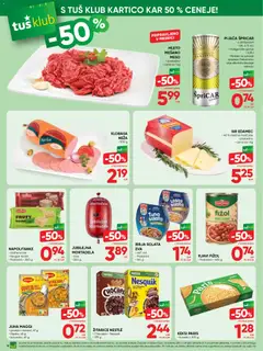 Tuš katalog akcije – veljaven od 17.06.2026 | Stran: 14 | Izdelki: Edamec, Mortadela, Losos, Solata
