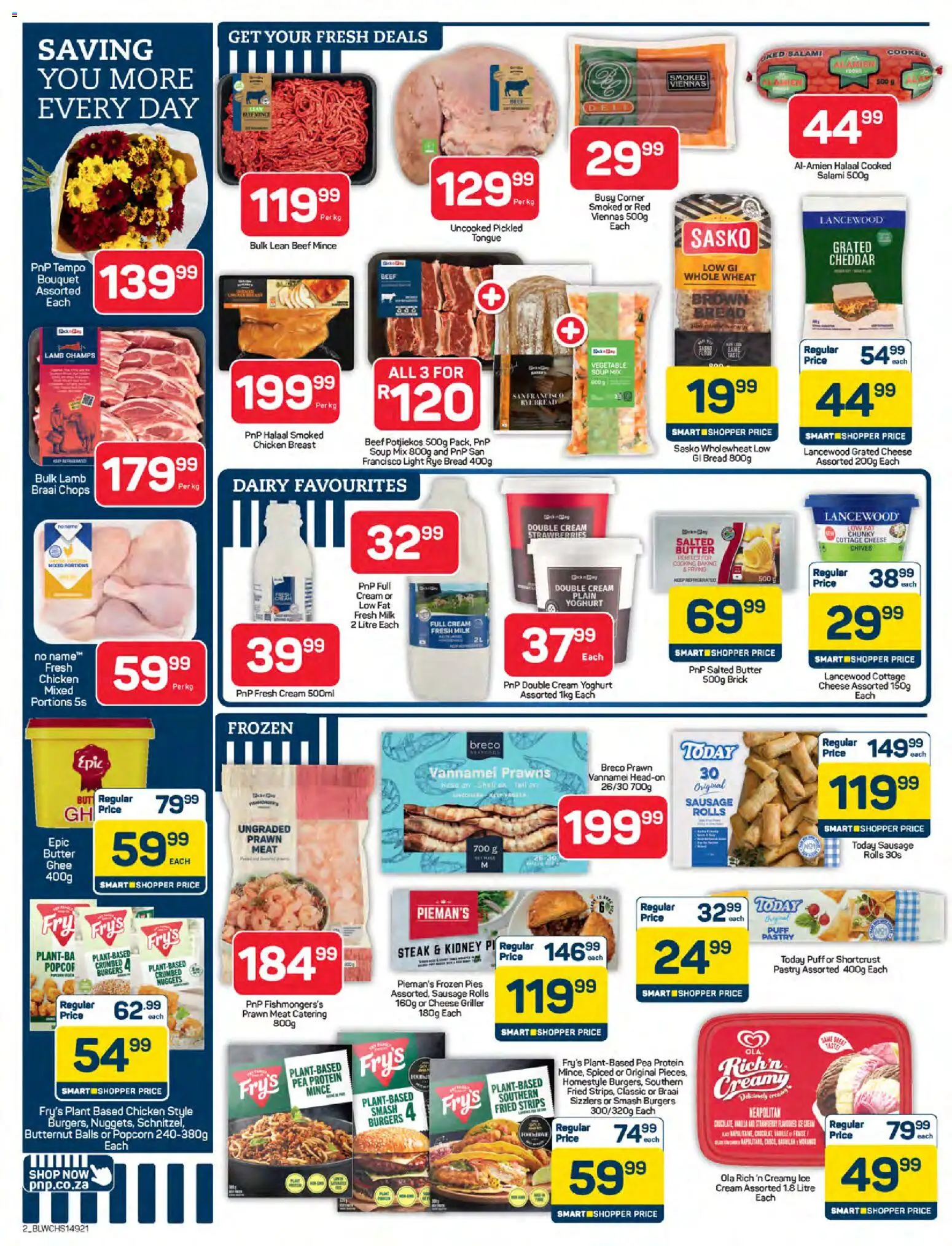 New Pick n Pay catalogue – valid from 25.05.2026 | Page: 2 | Products: Detergente líquido, Milk, Popcorn, Soup