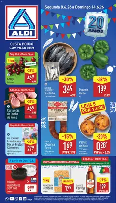 Pré-visualização Aldi folheto válido de 08.06.2026