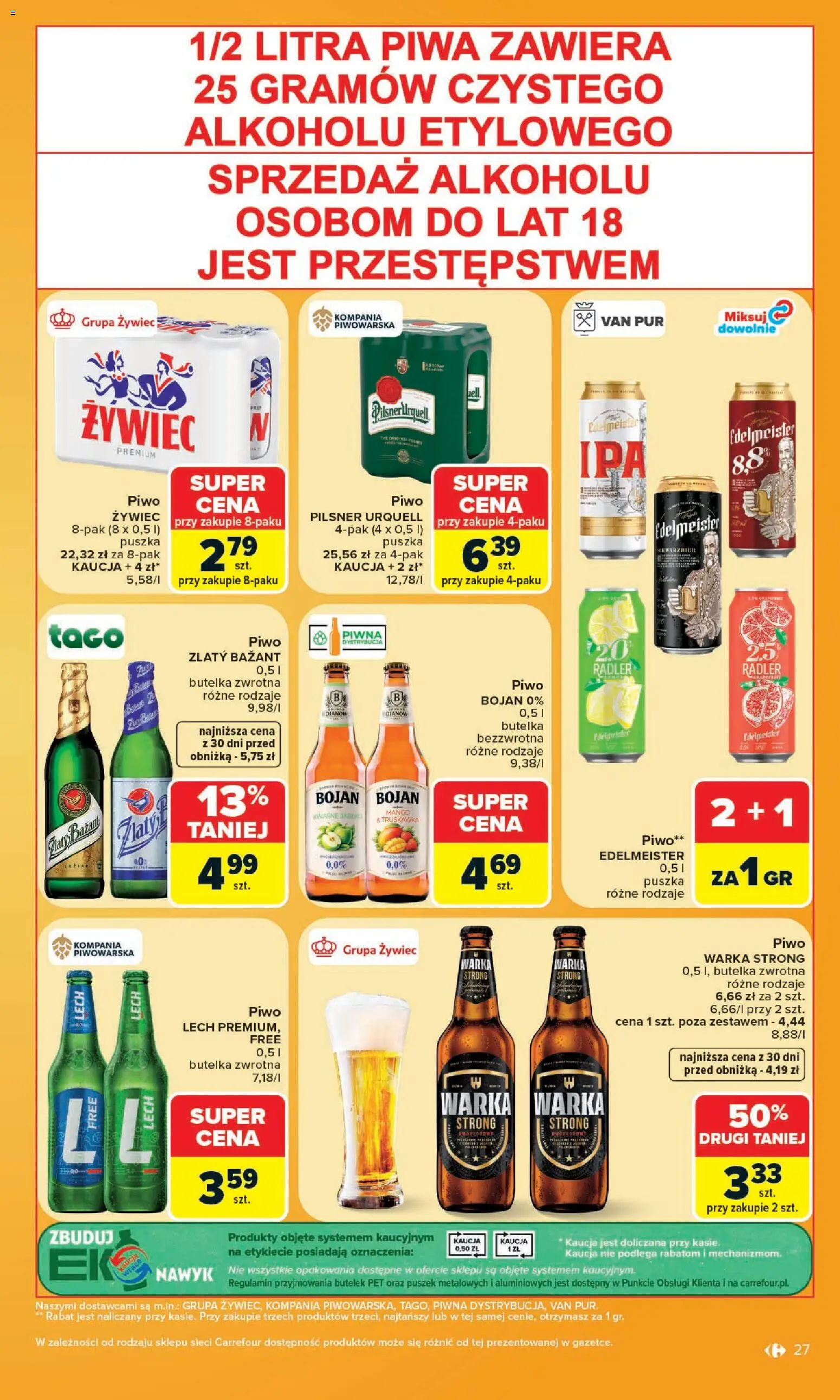Carrefour gazetka od 20.07.2026 | Strona: 29 | Produkty: Mango, Warka, Piwo