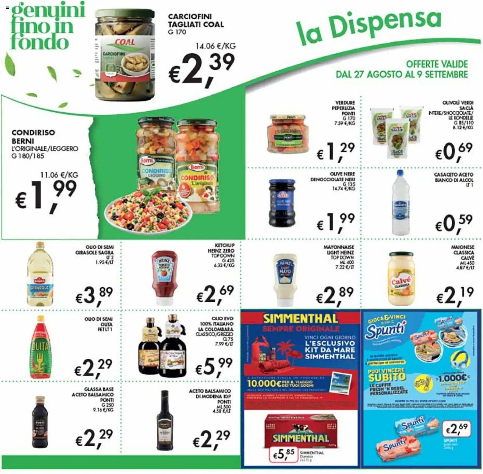 Volantino Coal del 27/08/2026 | Pagina: 22 | Prodotti: Alcol, Top, Aceto, Cuffie
