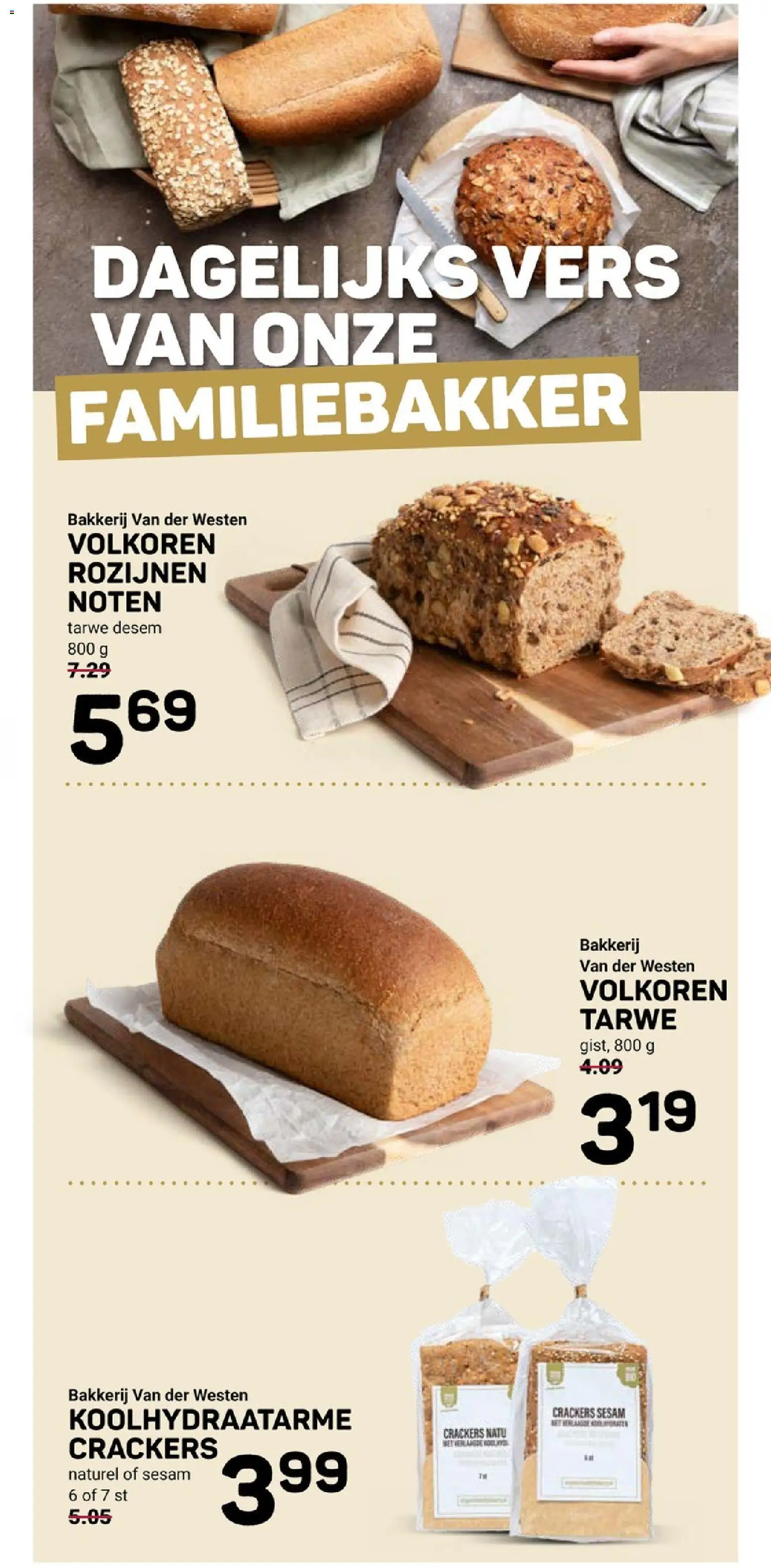 {H1} | Pagina: 3 | Producten: Crackers, Noten, Rozijnen, Tarwe