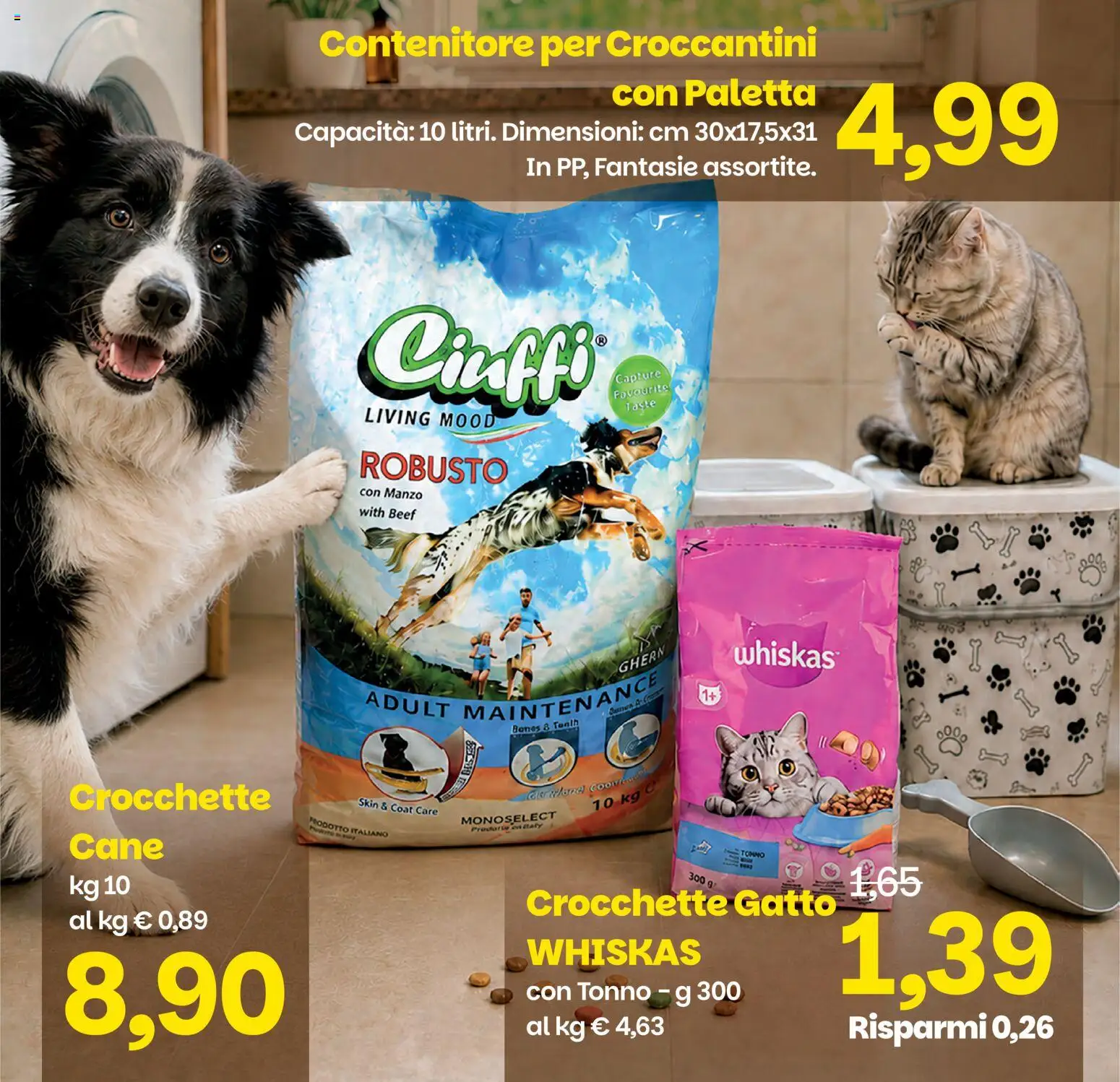 Volantino Prix del 05.06.2026 | Pagina: 14 | Prodotti: Manzo, Crocchette, Tonno, Crocchette gatto