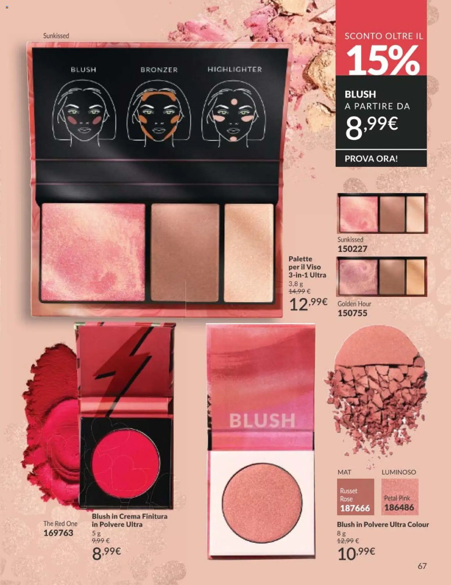 Volantino Avon del 01.05.2026 | Pagina: 67 | Prodotti: Crema, The, Blush